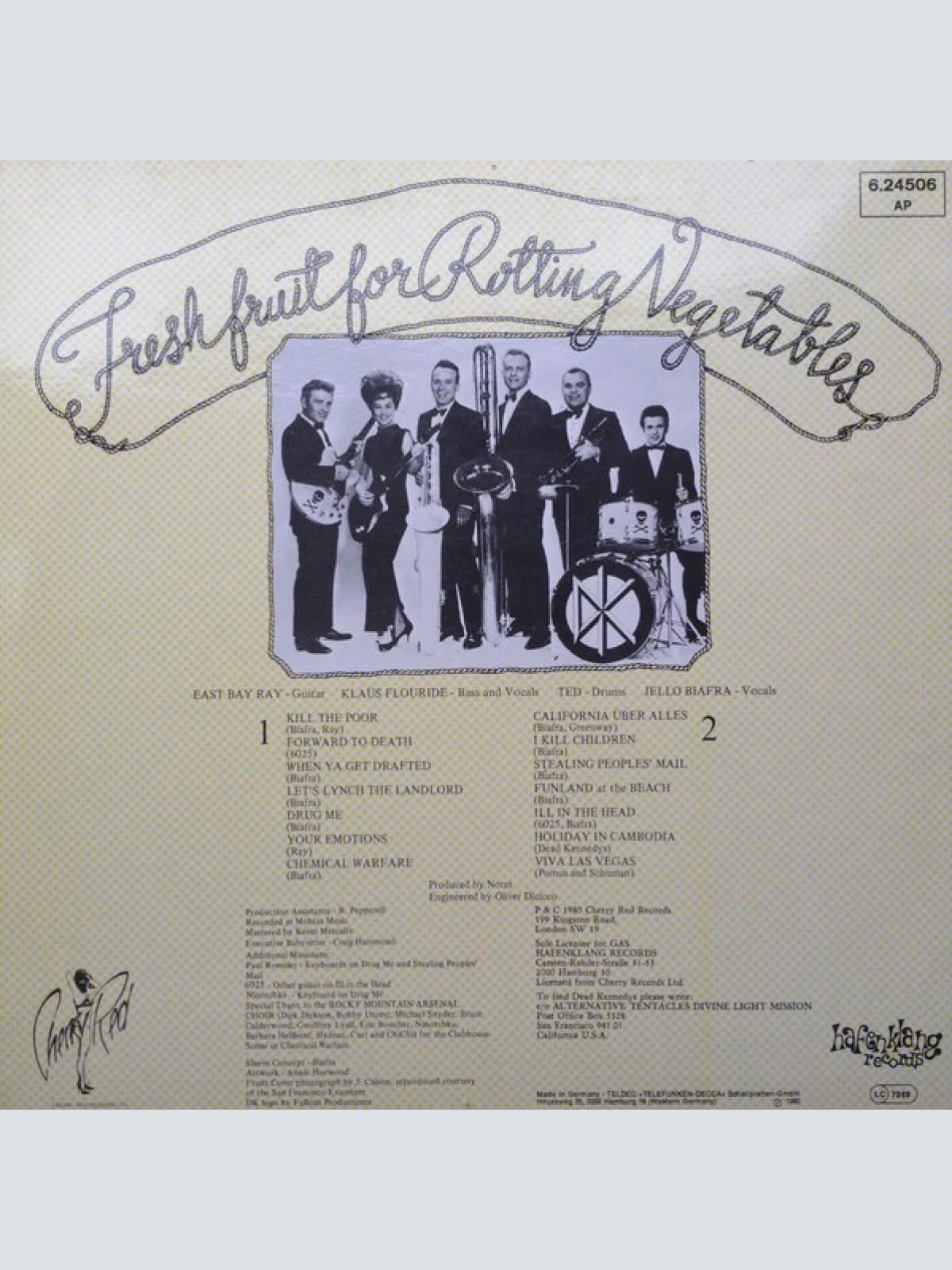 Vinyl / Dead Kennedys - Fresh Fruit For Rotting Vegetables