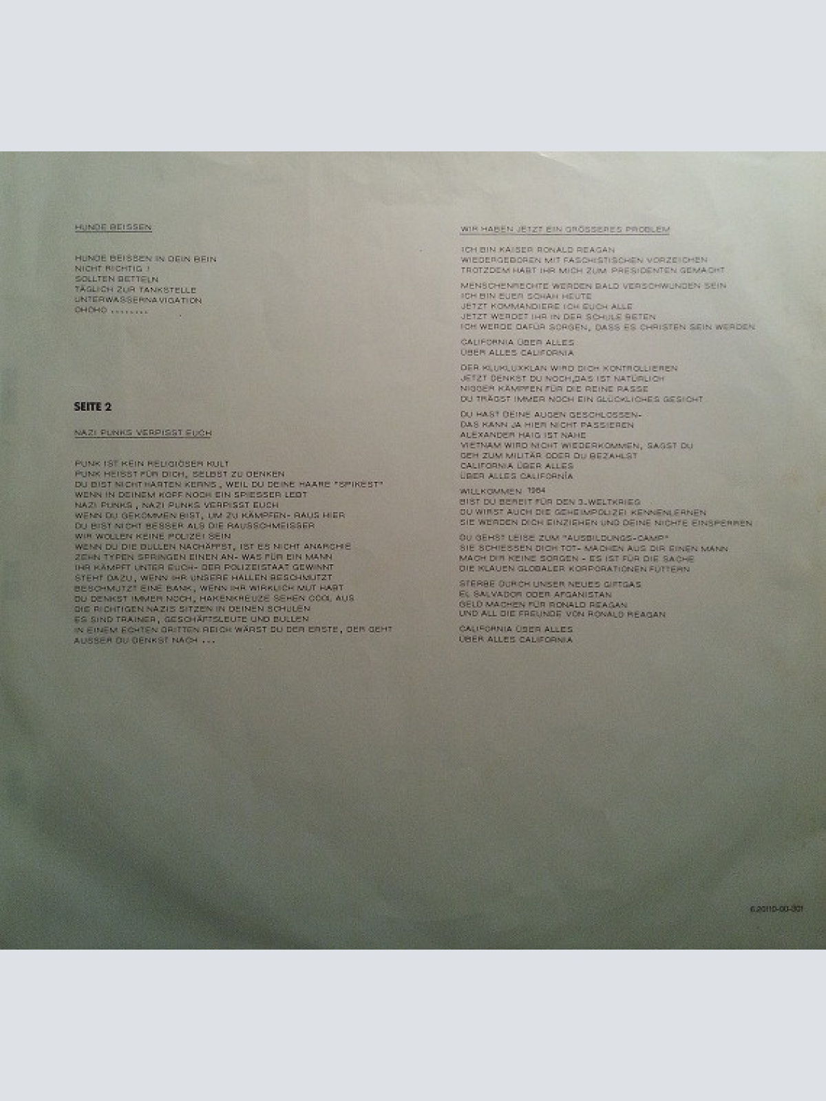 Vinyl / Dead Kennedys - In God We Trust, Inc.