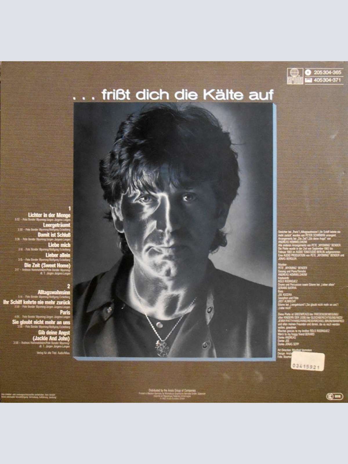 Vinyl / Pete Wyoming Bender - Wenn Gefühle Sterben ...