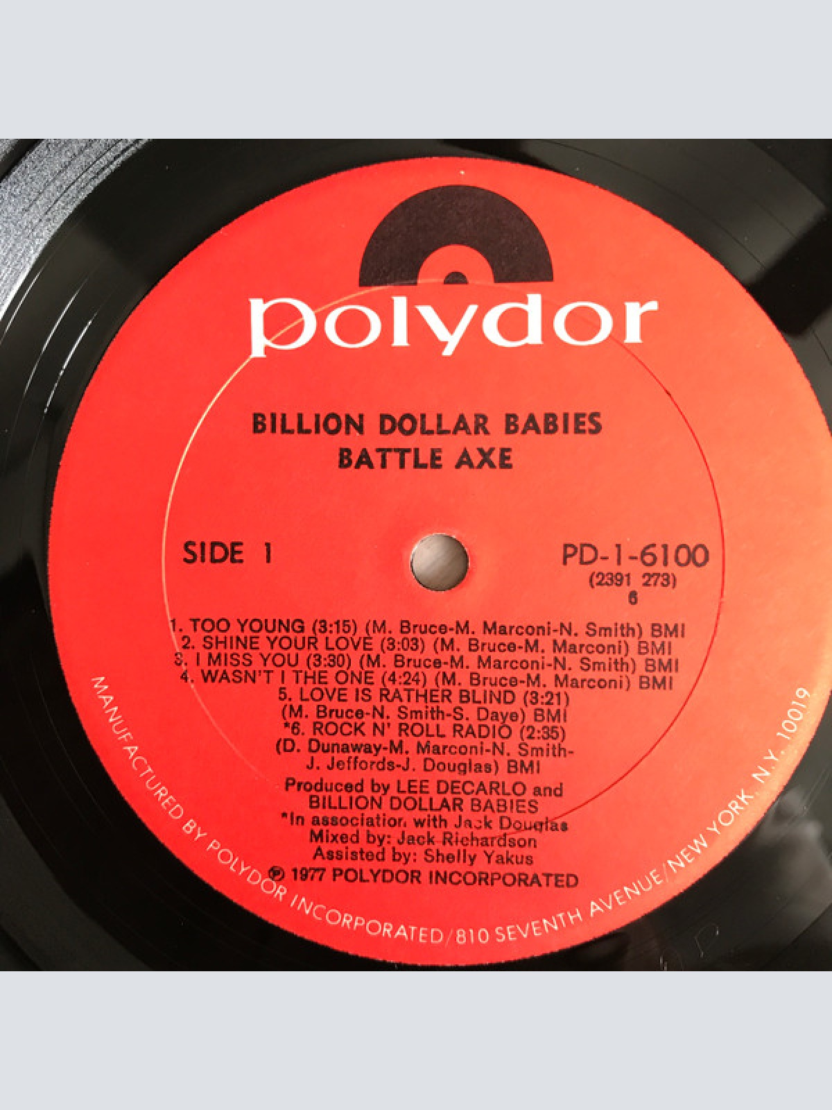 Vinyl / Billion Dollar Babies - Battle Axe