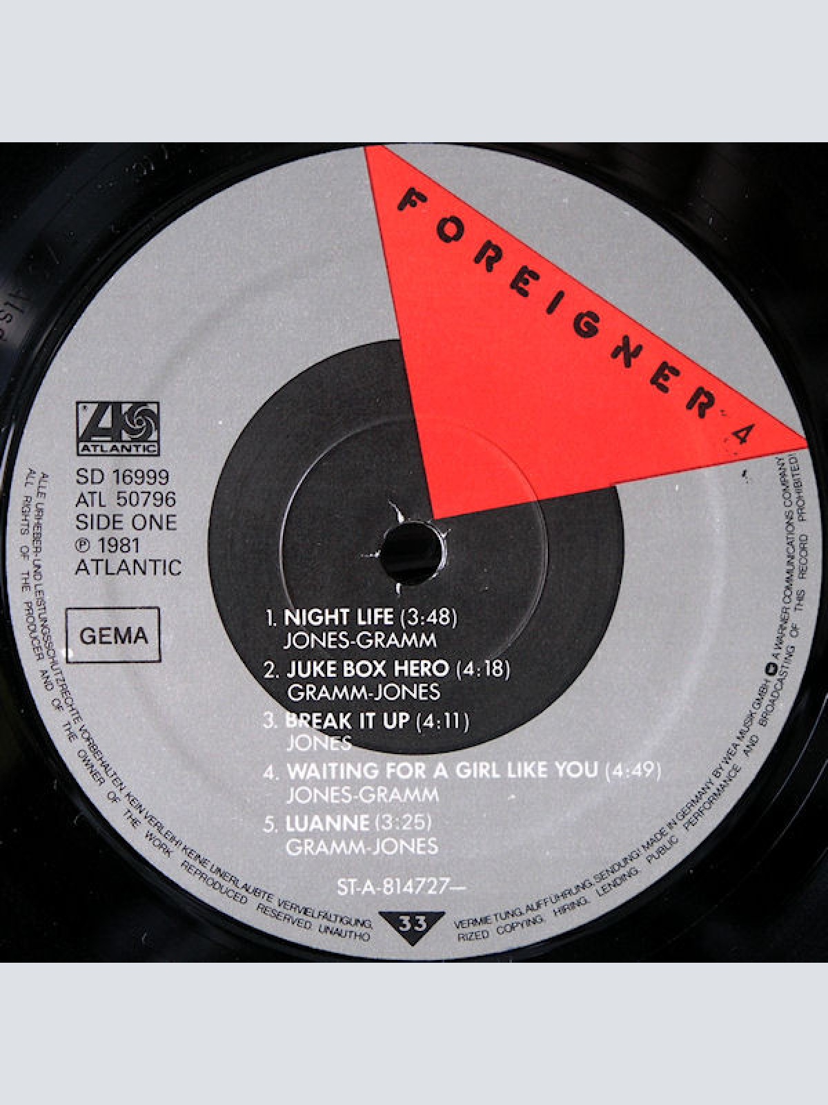 Vinyl / Foreigner - 4