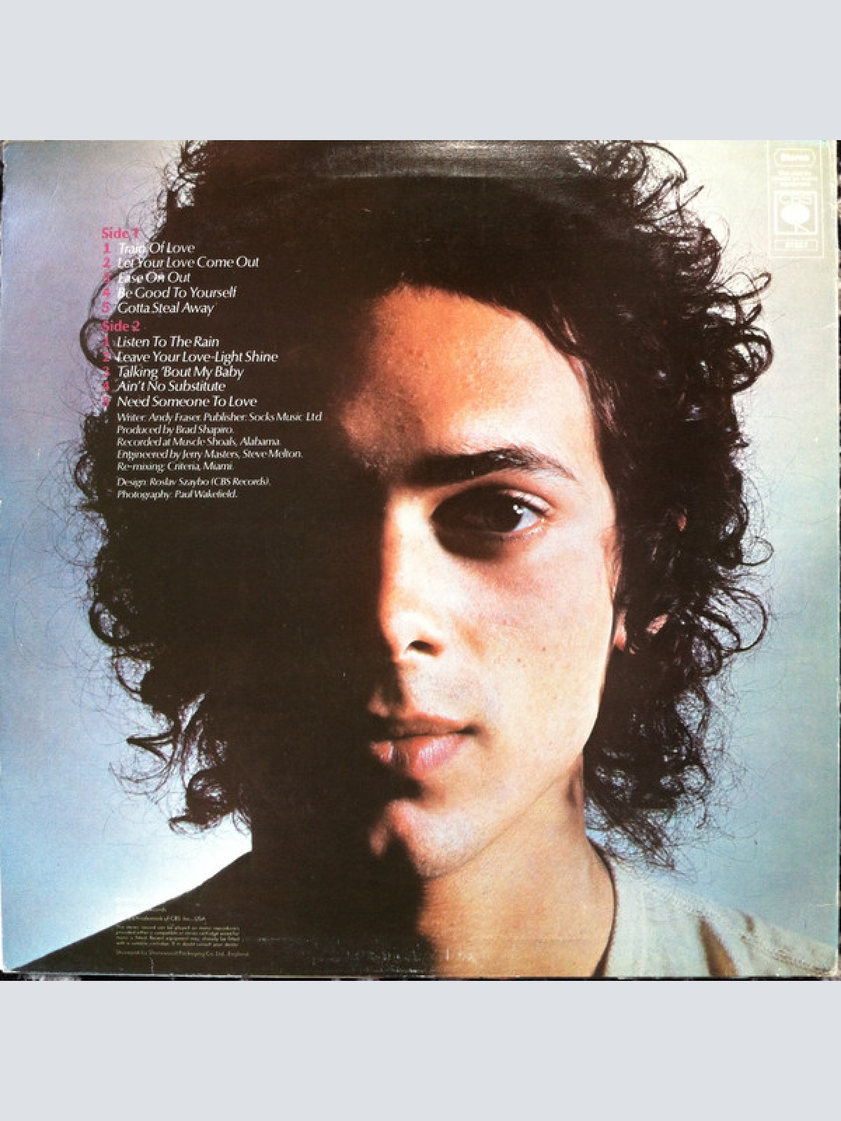 Vinyl / Andy Fraser - ...In Your Eyes