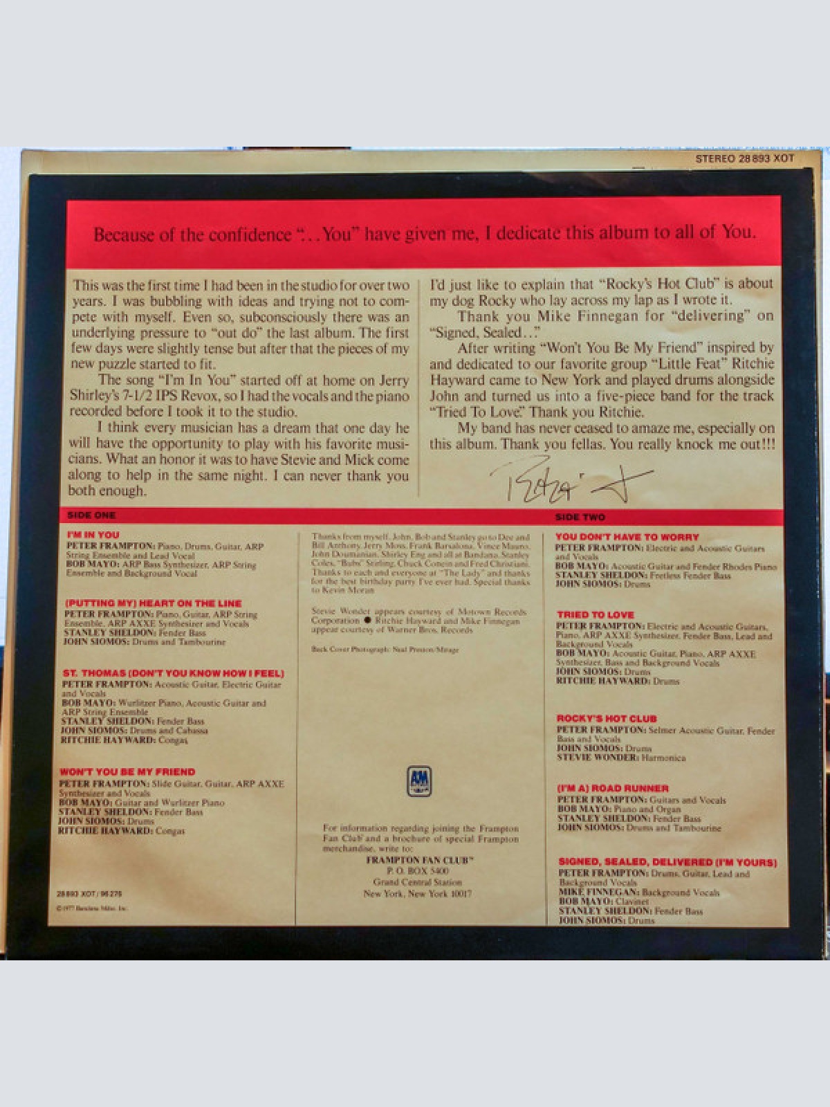 Vinyl / Peter Frampton - I'm In You