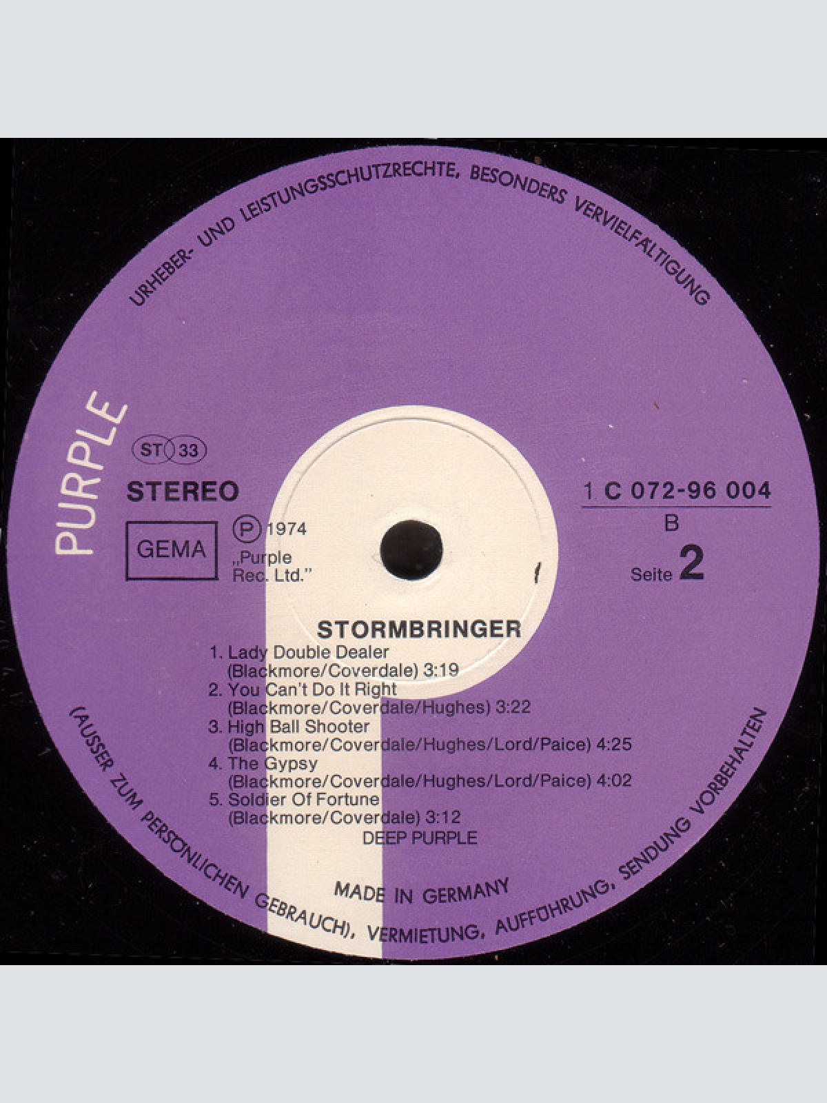Vinyl / Deep Purple - Stormbringer