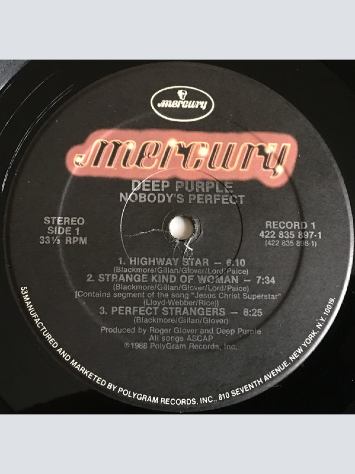 Vinyl / Deep Purple - Nobody's Perfect
