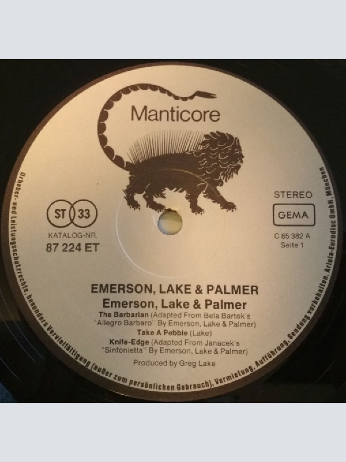 Vinyl / Emerson, Lake & Palmer - Emerson, Lake & Palmer