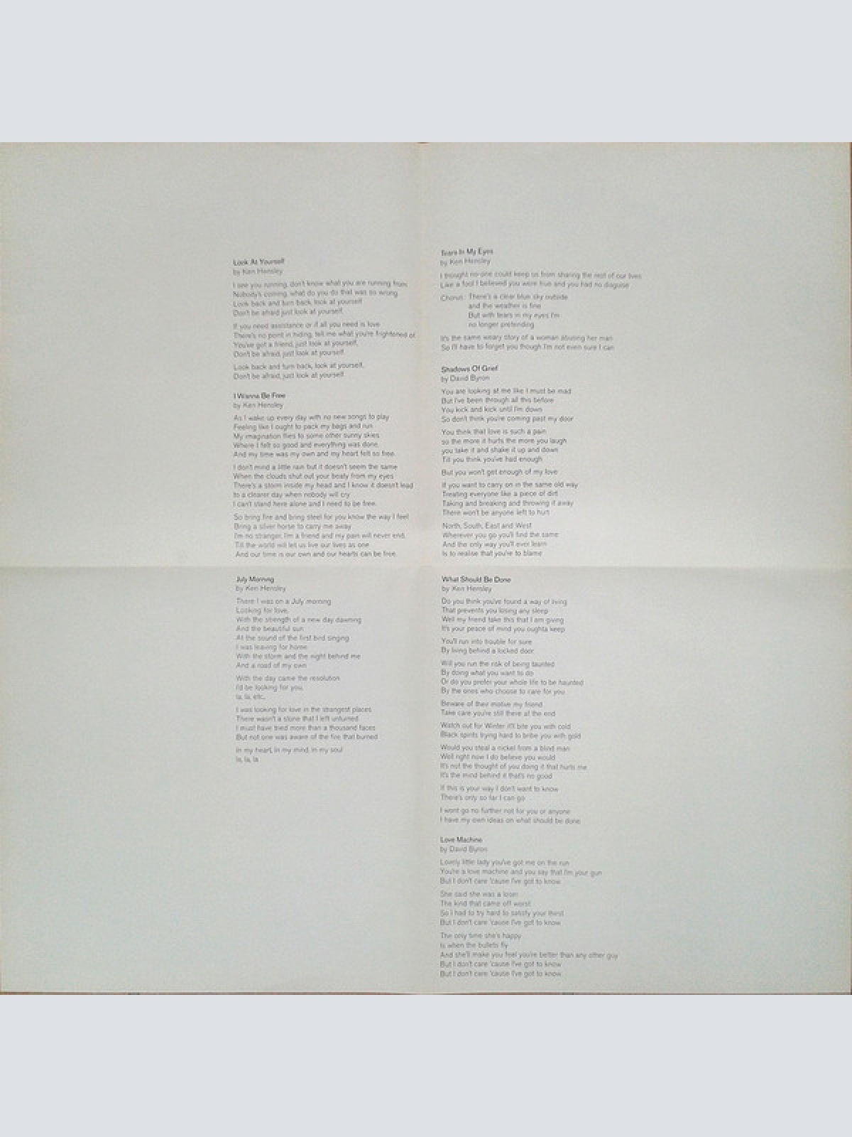 Vinyl / Uriah Heep - Look At Yourself