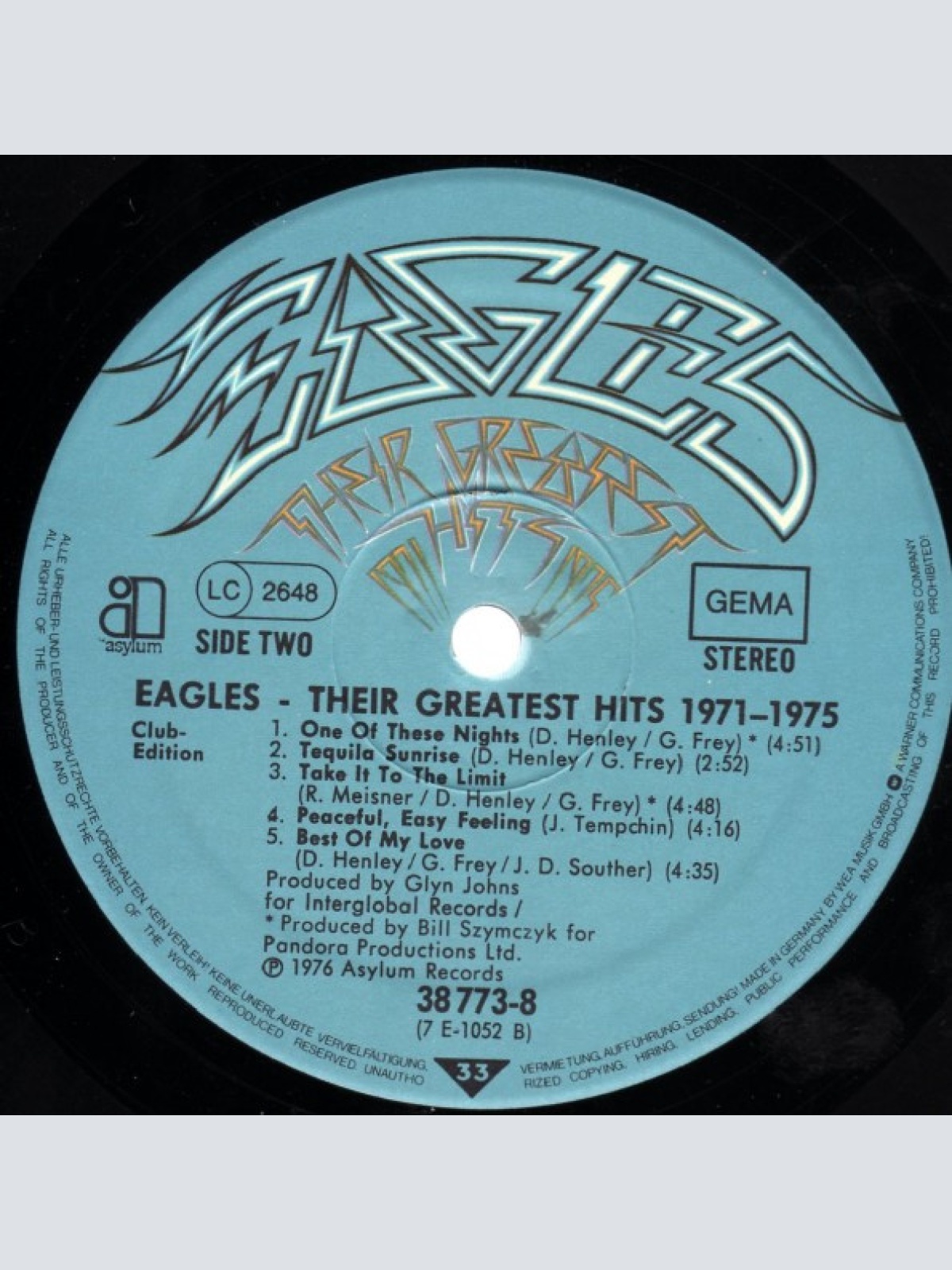 Vinyl / Eagles - Their Greatest Hits 1971-1975