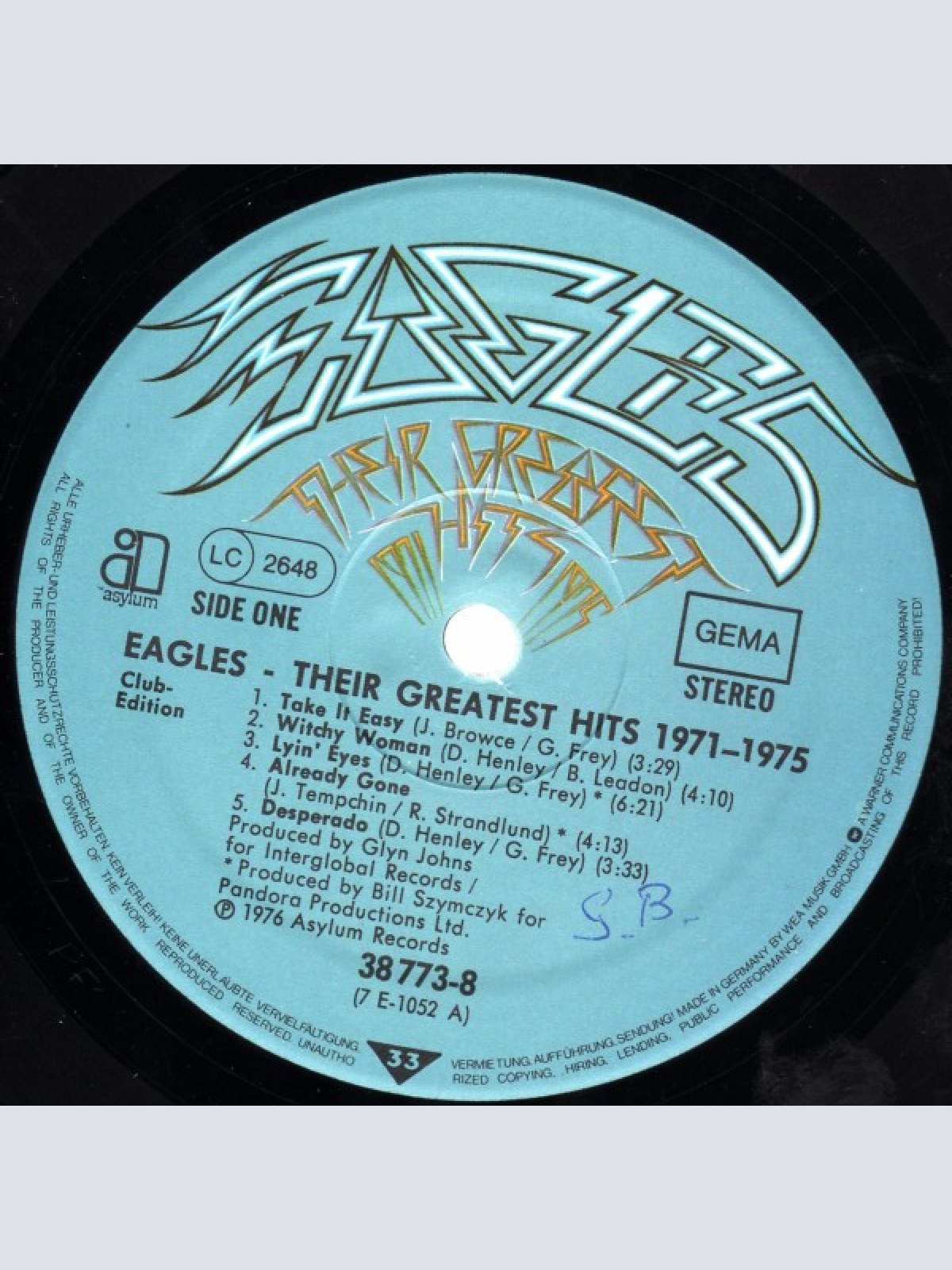Vinyl / Eagles - Their Greatest Hits 1971-1975