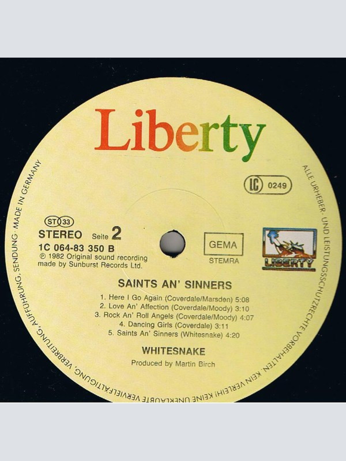 Vinyl / Whitesnake - Saints & Sinners