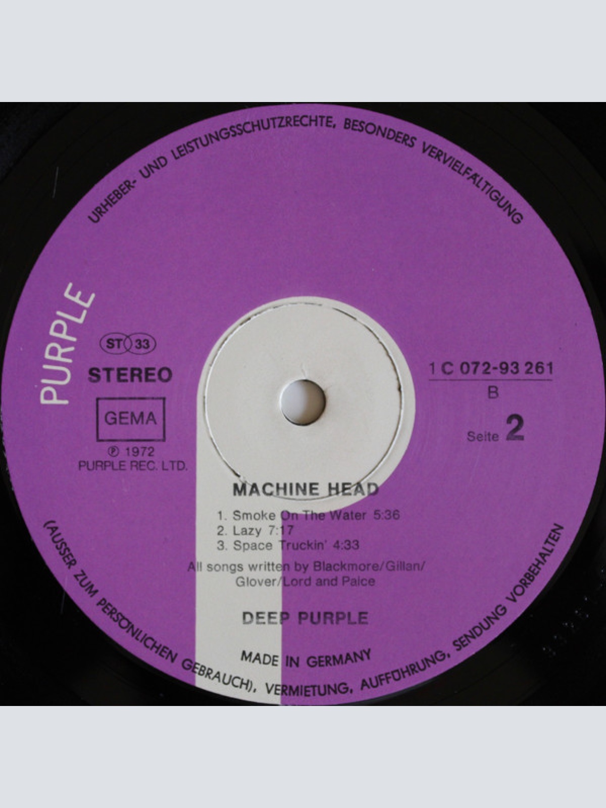 Vinyl / Deep Purple - Machine Head