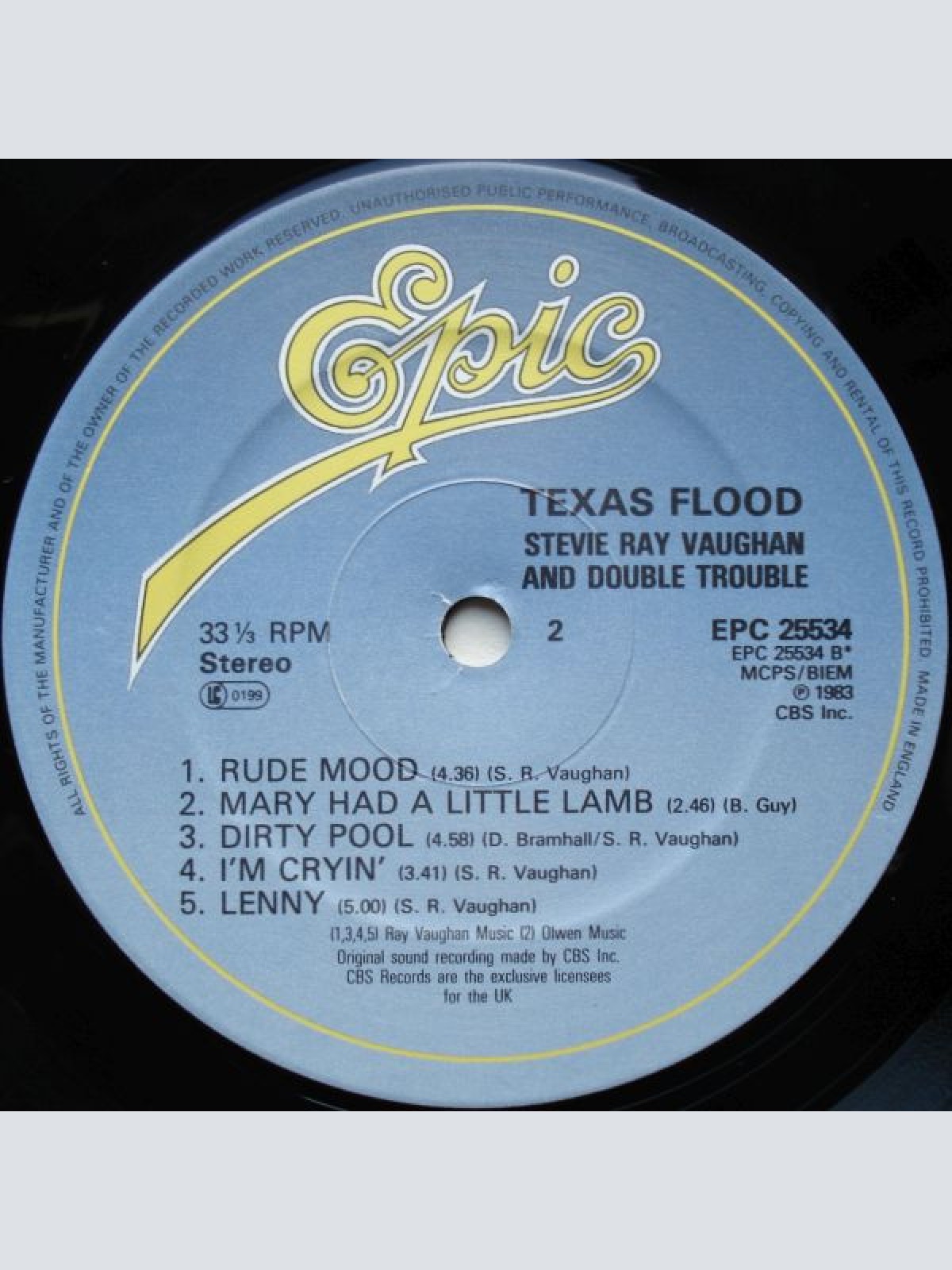 Vinyl / Stevie Ray Vaughan And Double Trouble* - Texas Flood