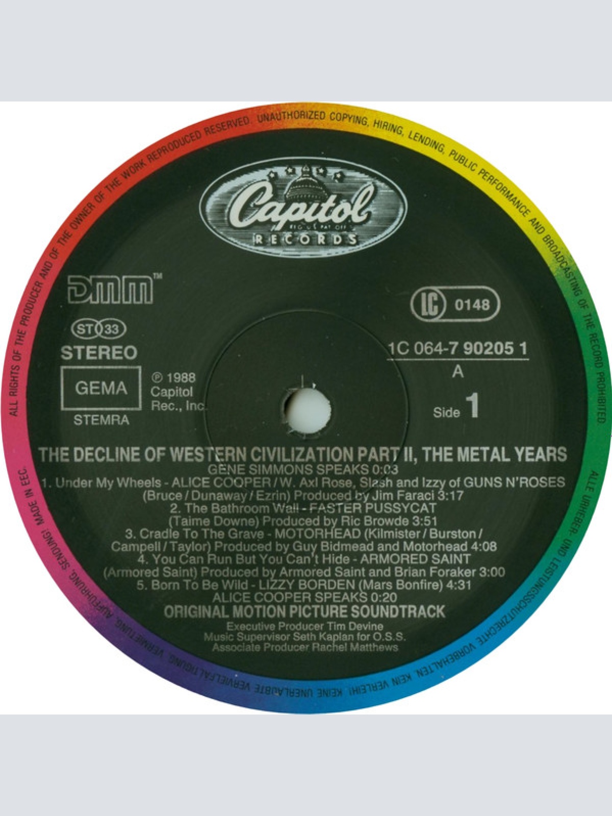 Vinyl / Various - The Decline Of Western Civilization Part II: The Metal Years (Original Motion Picture Soundtrack)