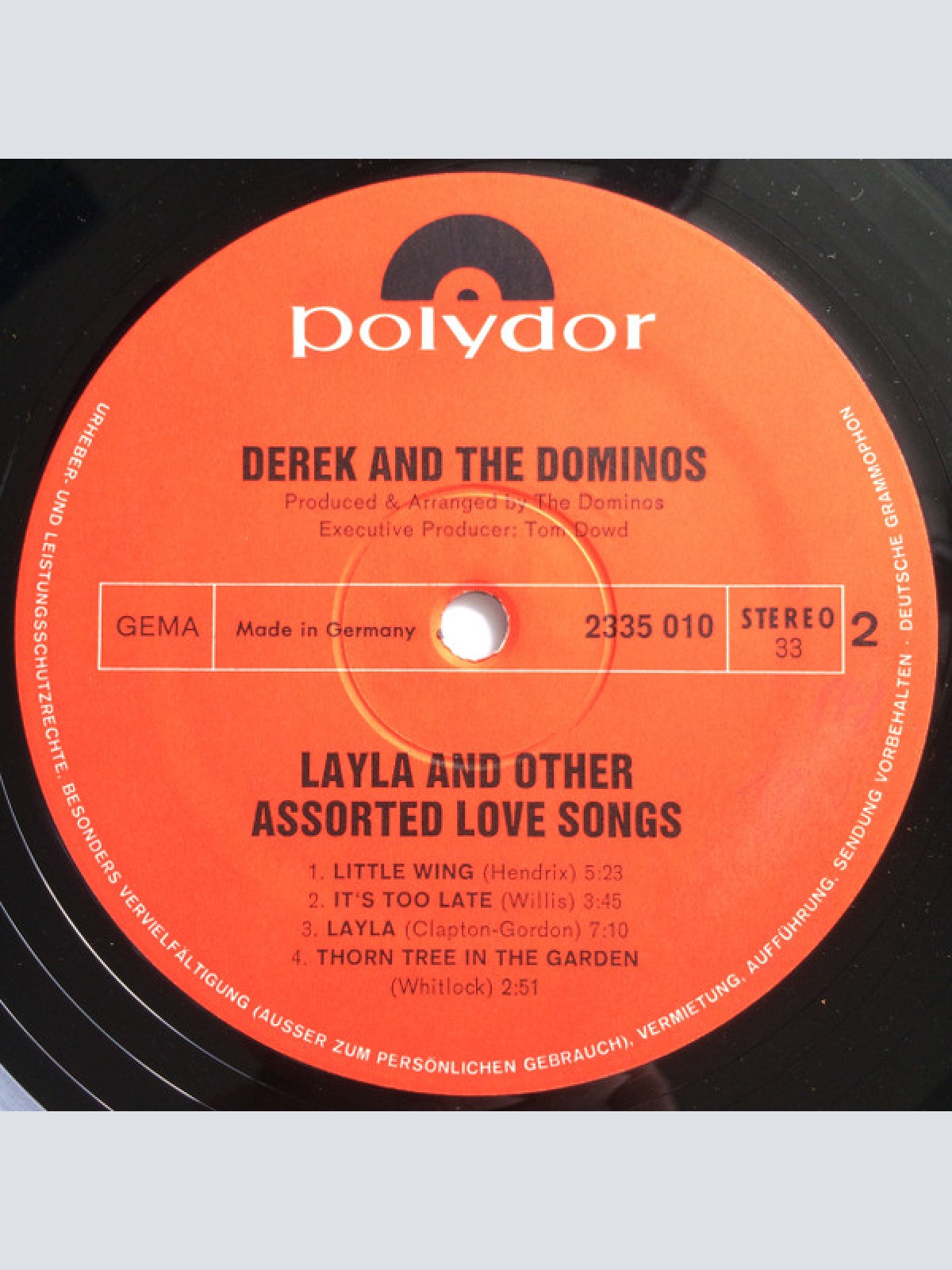 Vinyl / Derek & The Dominos - Layla