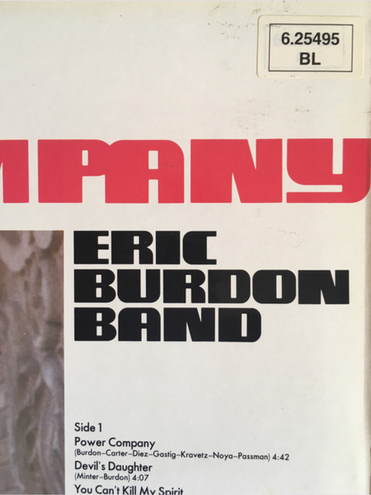 Vinyl / Eric Burdon Band - Power Company