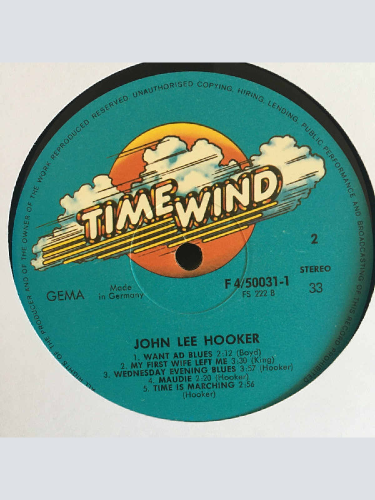 Vinyl / John Lee Hooker, Lightnin' Hopkins, Leadbelly, Memphis Slim - The Blues Legend