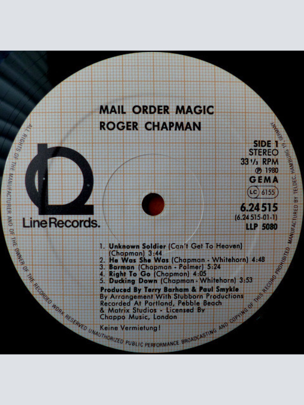 Vinyl / Roger Chapman And The Shortlist - Mail Order Magic