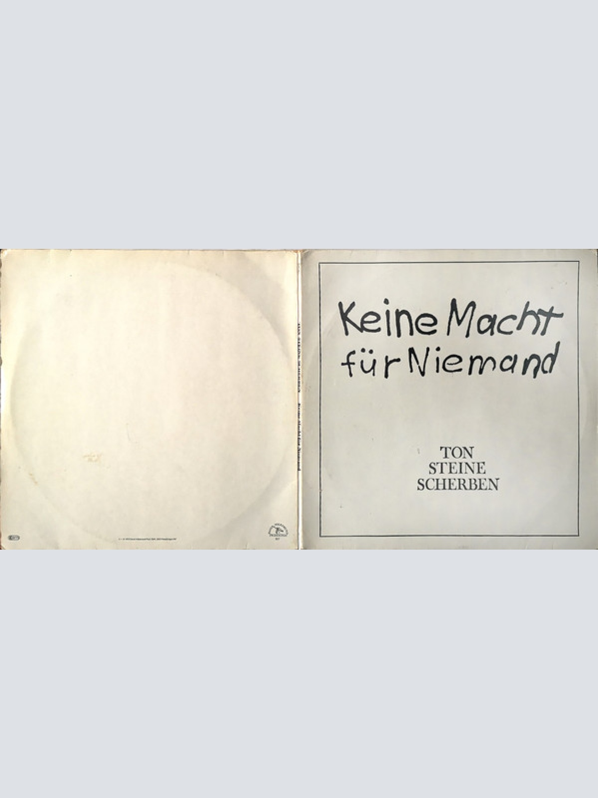 Vinyl / Ton Steine Scherben - Keine Macht Für Niemand