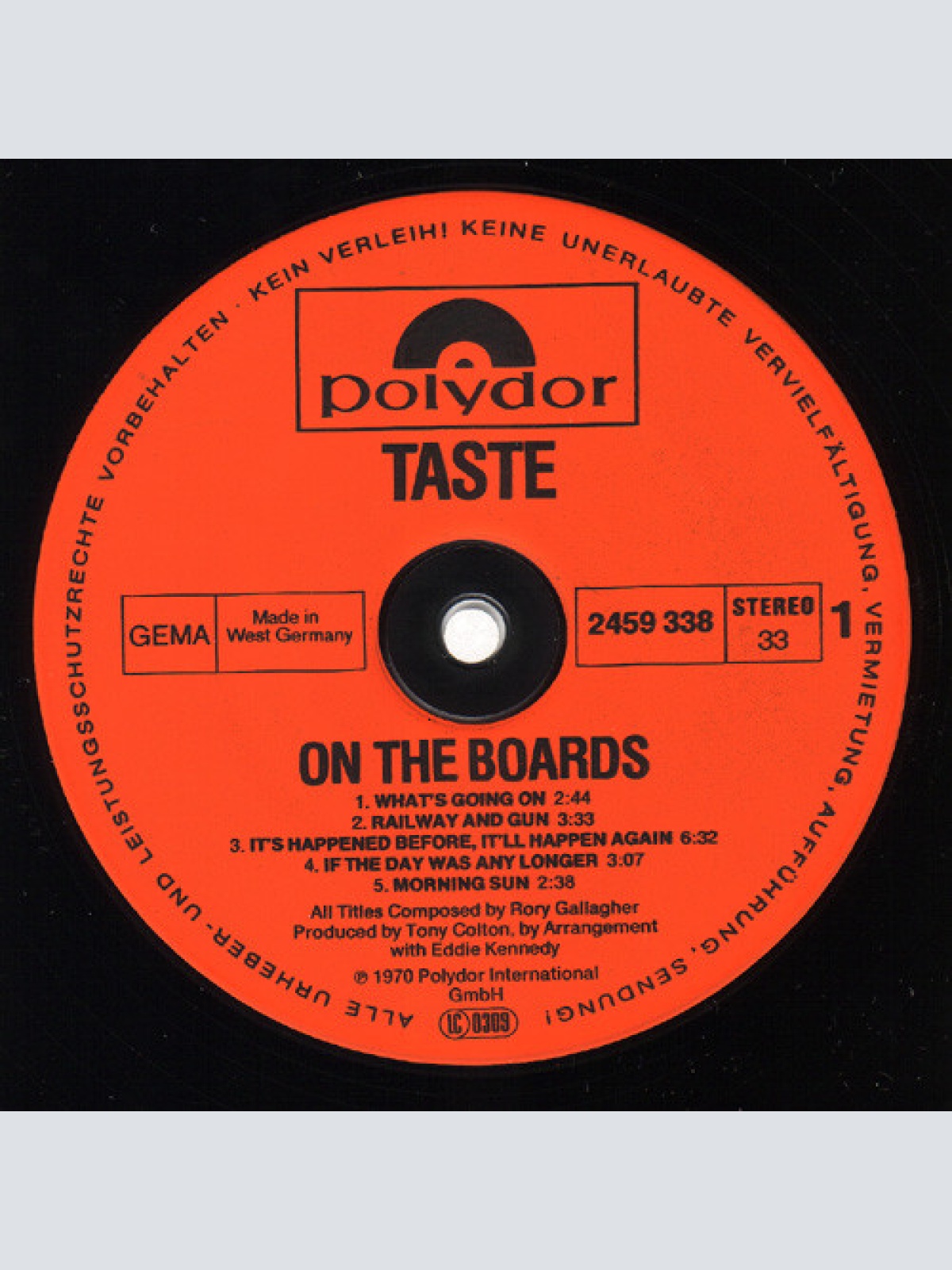 Vinyl / Taste (2) - On The Boards