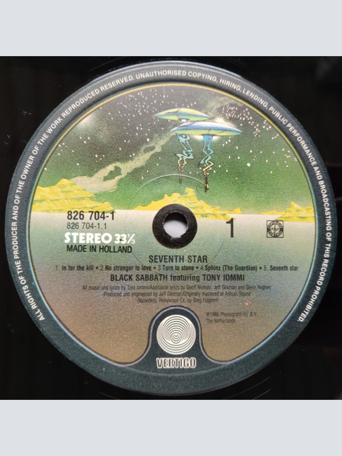 Vinyl / Black Sabbath Featuring Tony Iommi - Seventh Star