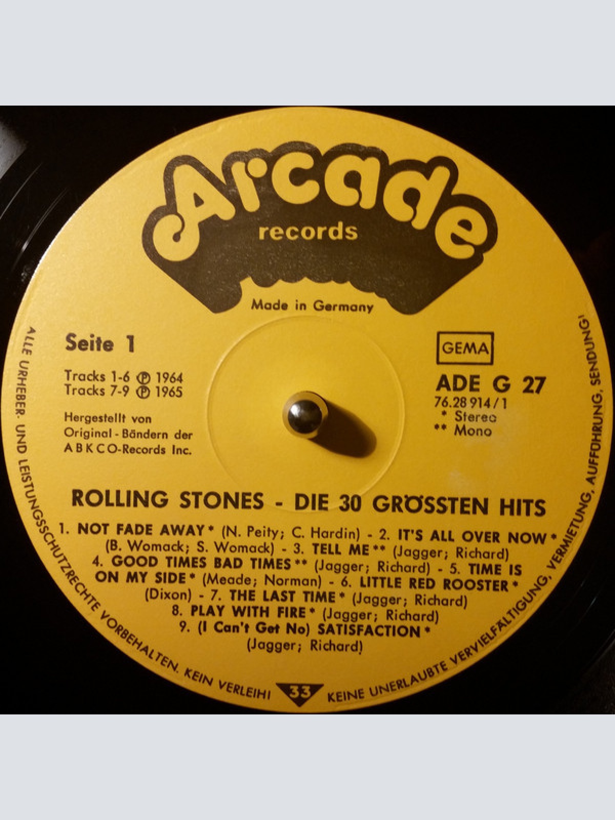 Vinyl / Rolling Stones* - Die 30 Größten Hits In Originalaufnahmen