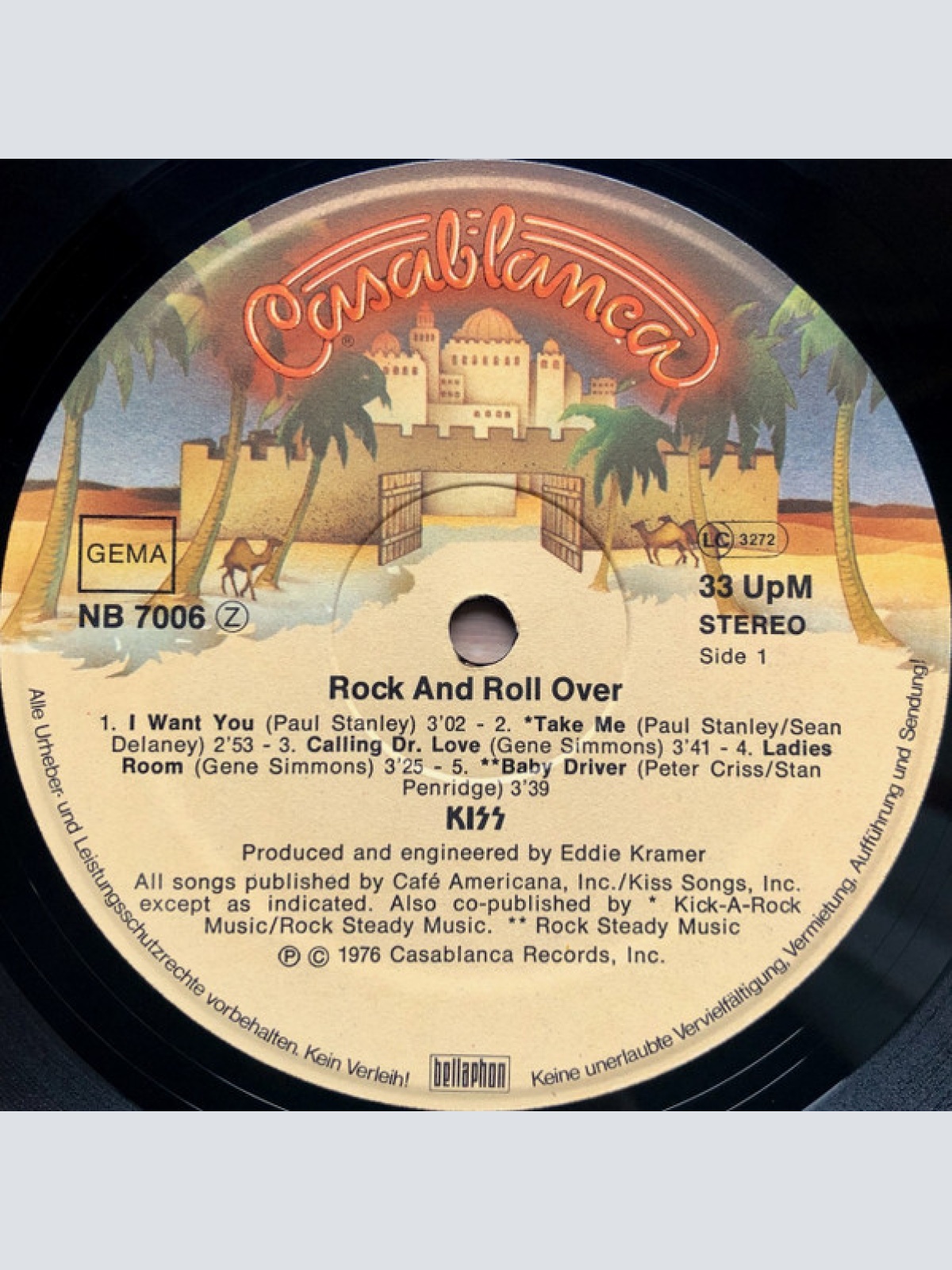 Vinyl / Kiss - Rock And Roll Over