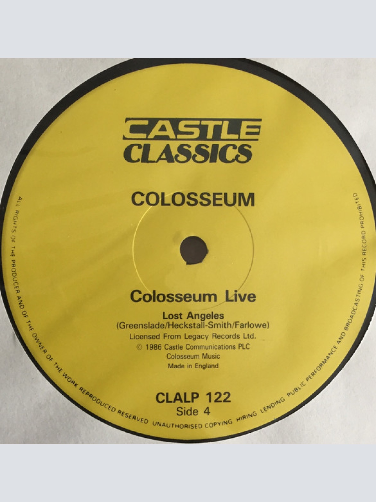 Vinyl / Colosseum - Colosseum Live