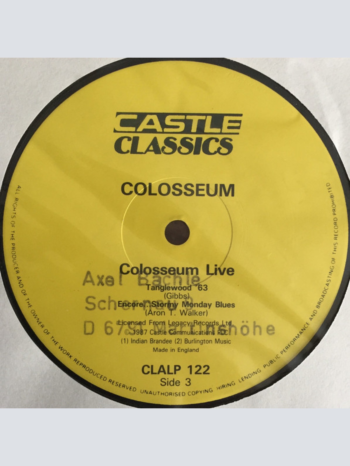 Vinyl / Colosseum - Colosseum Live
