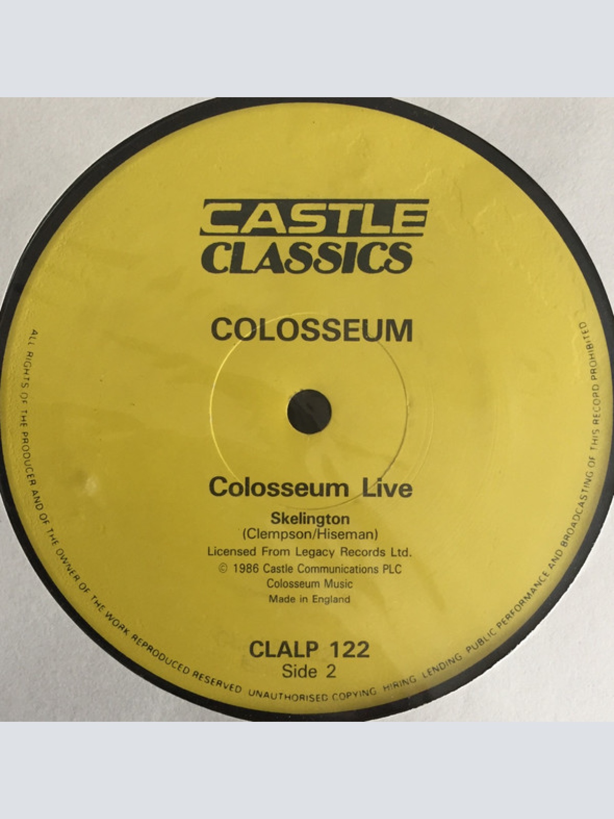 Vinyl / Colosseum - Colosseum Live