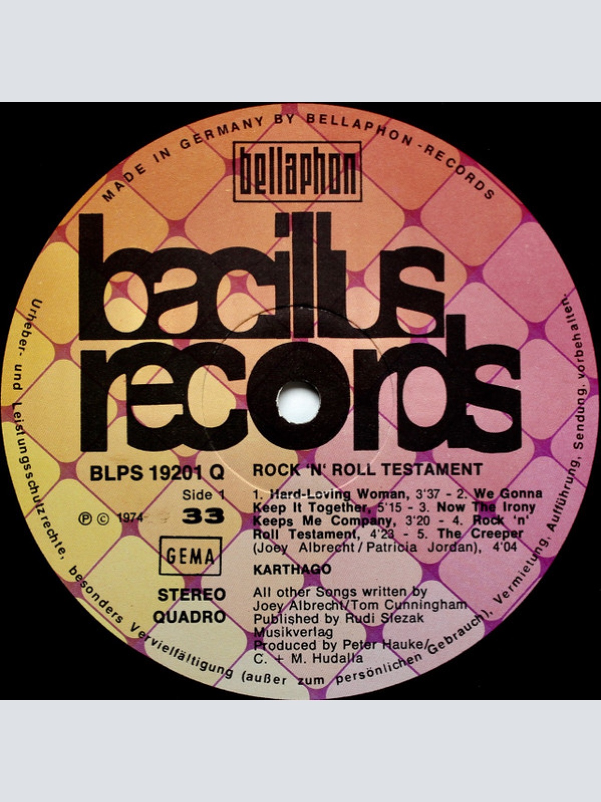 Vinyl / Karthago - Rock 'N' Roll Testament