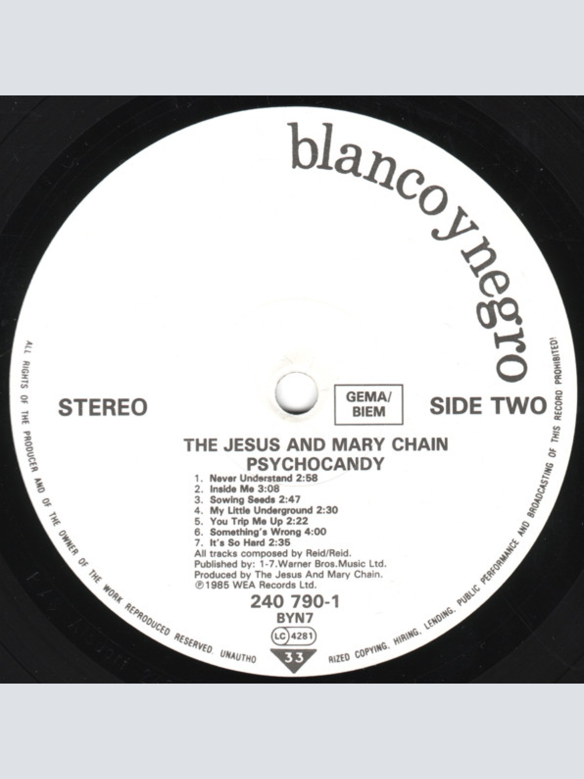 Vinyl / The Jesus And Mary Chain - Psychocandy