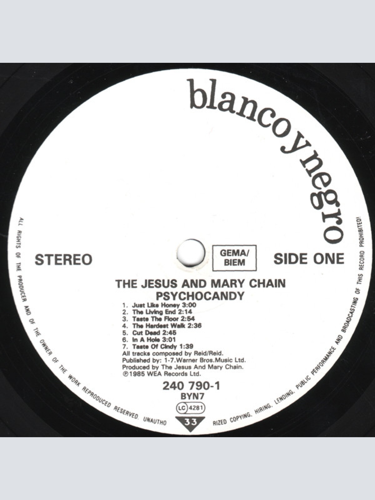 Vinyl / The Jesus And Mary Chain - Psychocandy