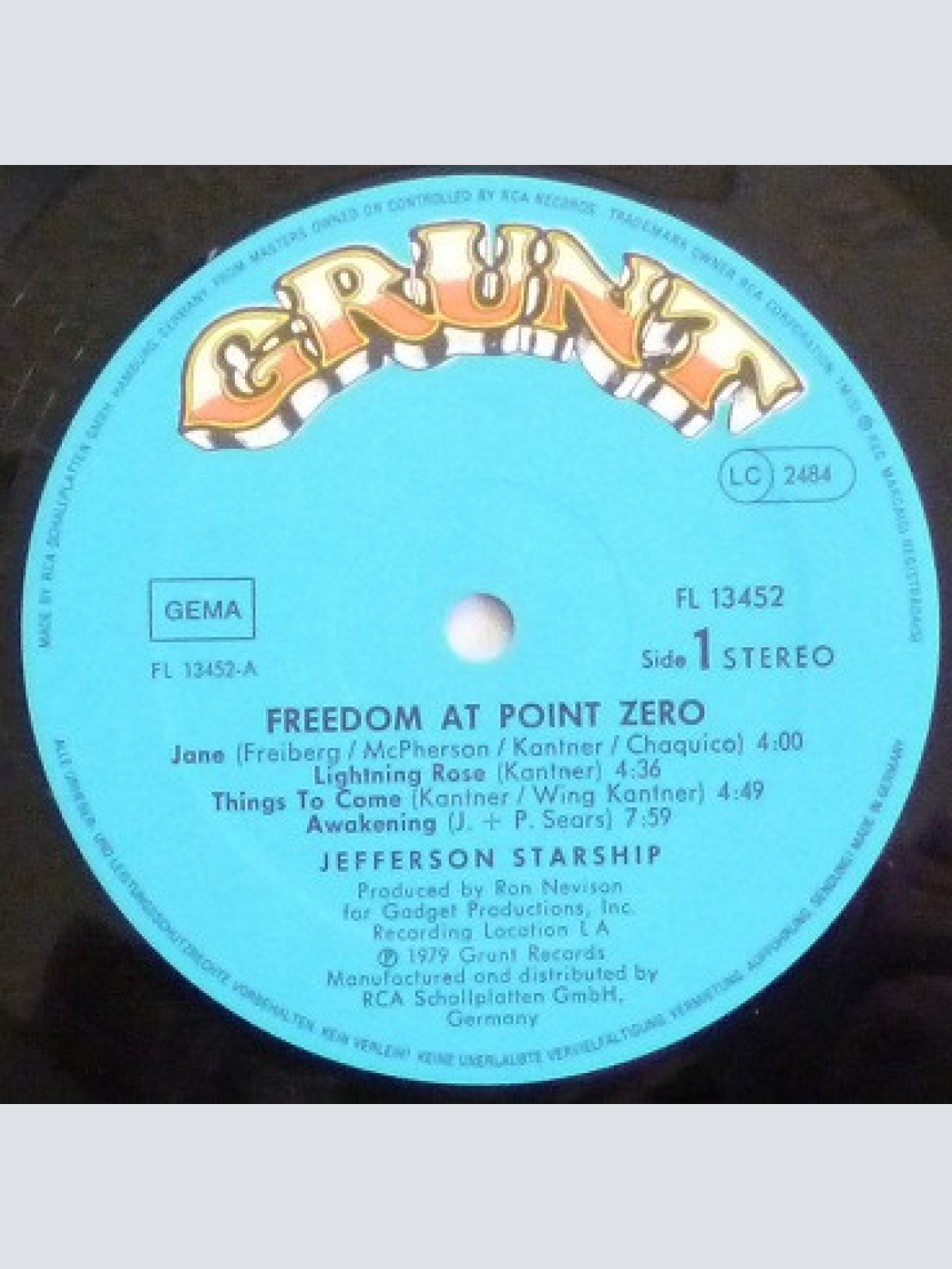 Vinyl / Jefferson Starship - Freedom At Point Zero