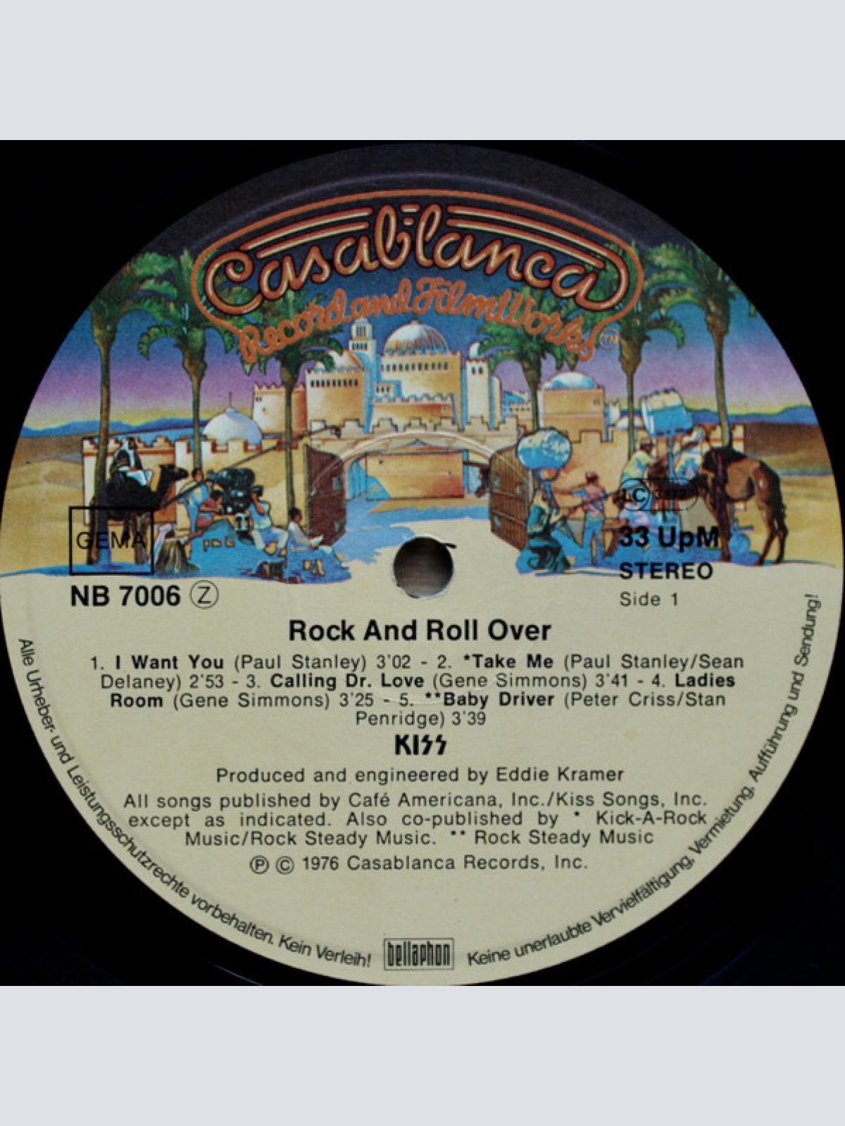 Vinyl / Kiss - Rock And Roll Over