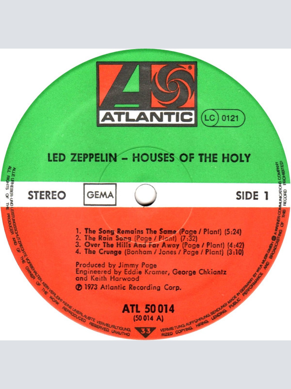 Vinyl / Led Zeppelin - Houses Of The Holy