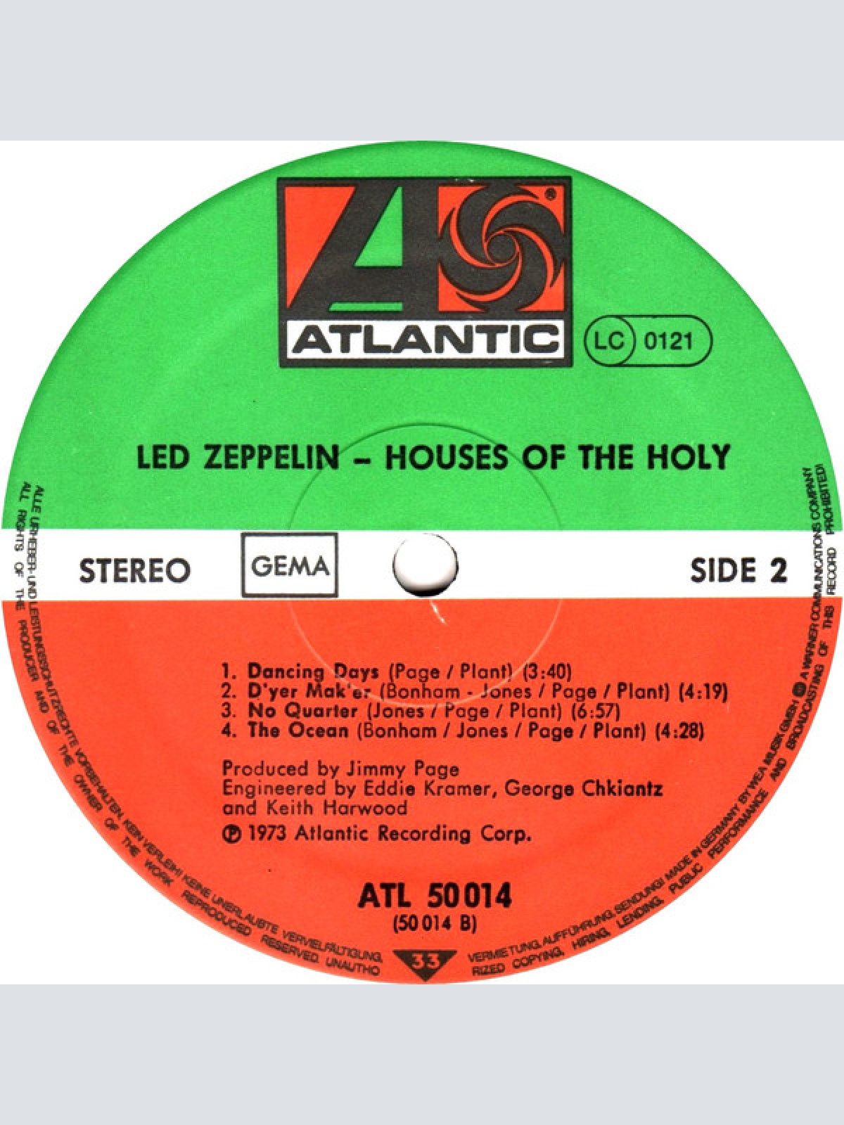 Vinyl / Led Zeppelin - Houses Of The Holy