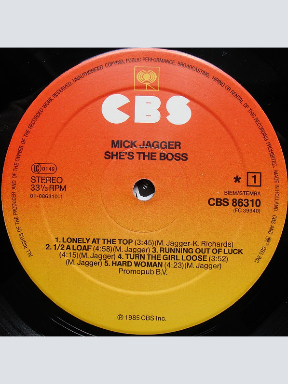 Vinyl / Mick Jagger - She's The Boss