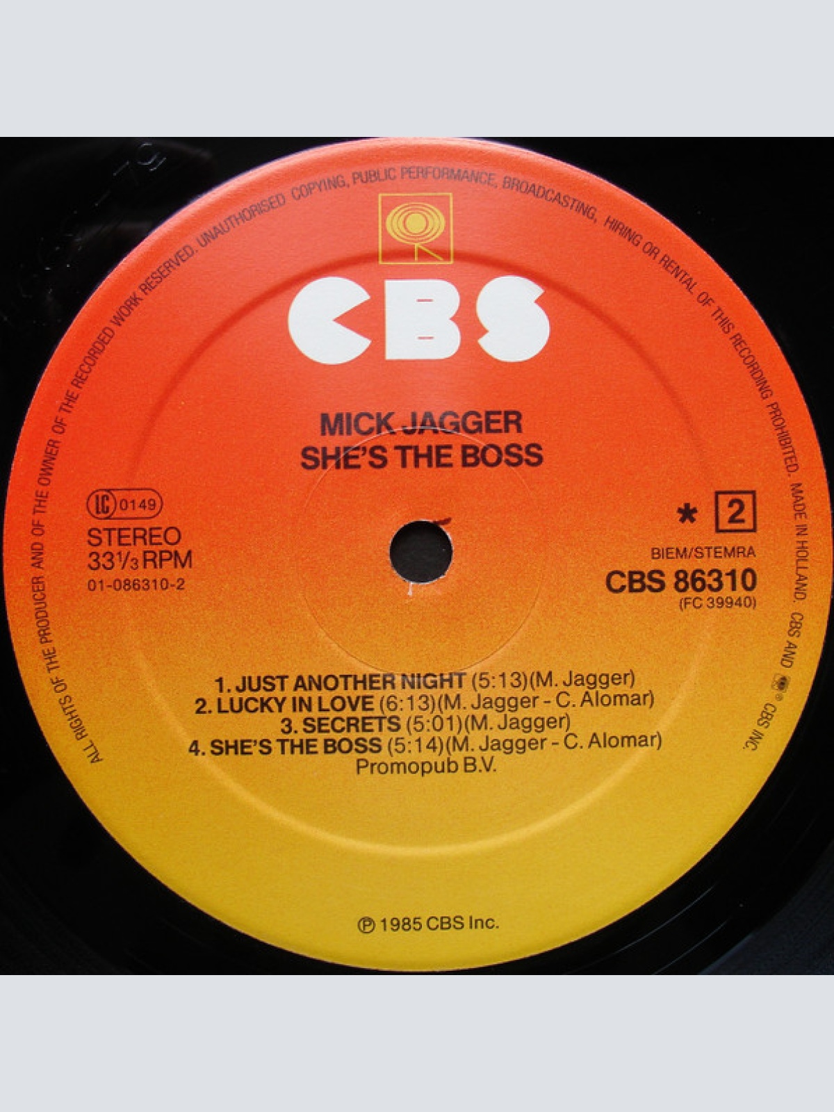 Vinyl / Mick Jagger - She's The Boss
