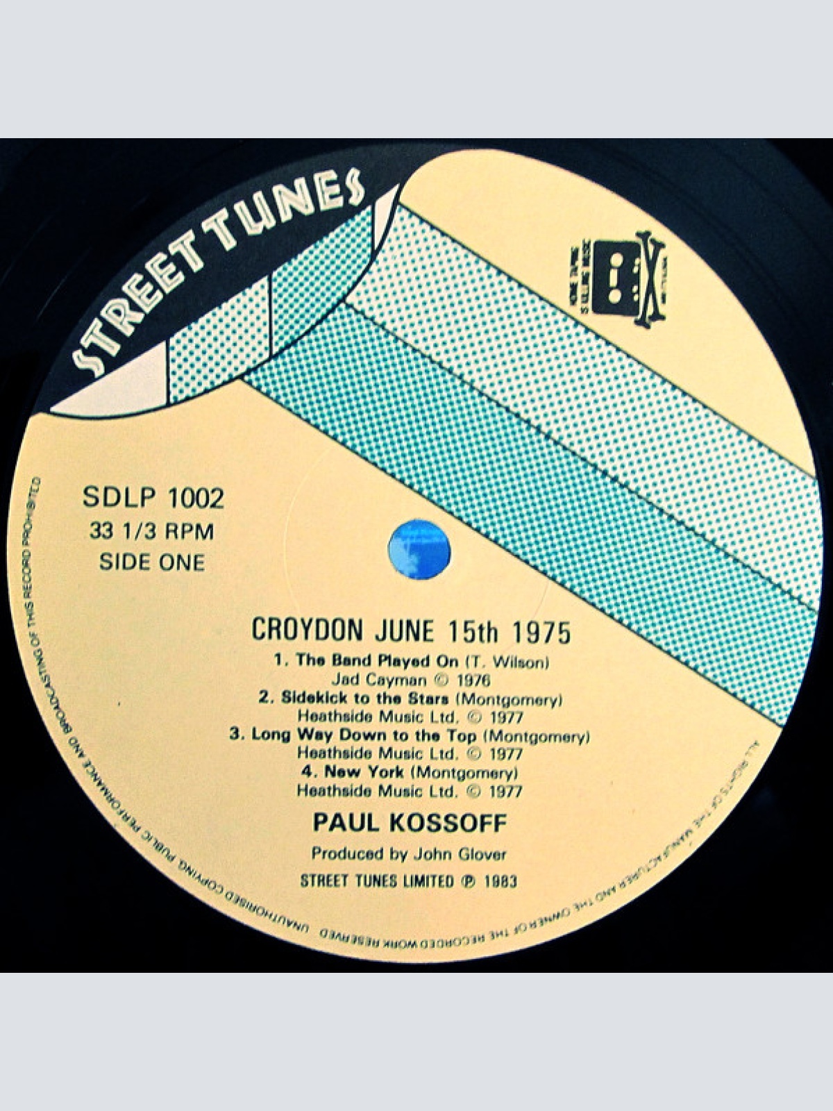 Vinyl / Paul Kossoff - Croydon June 15th 1975