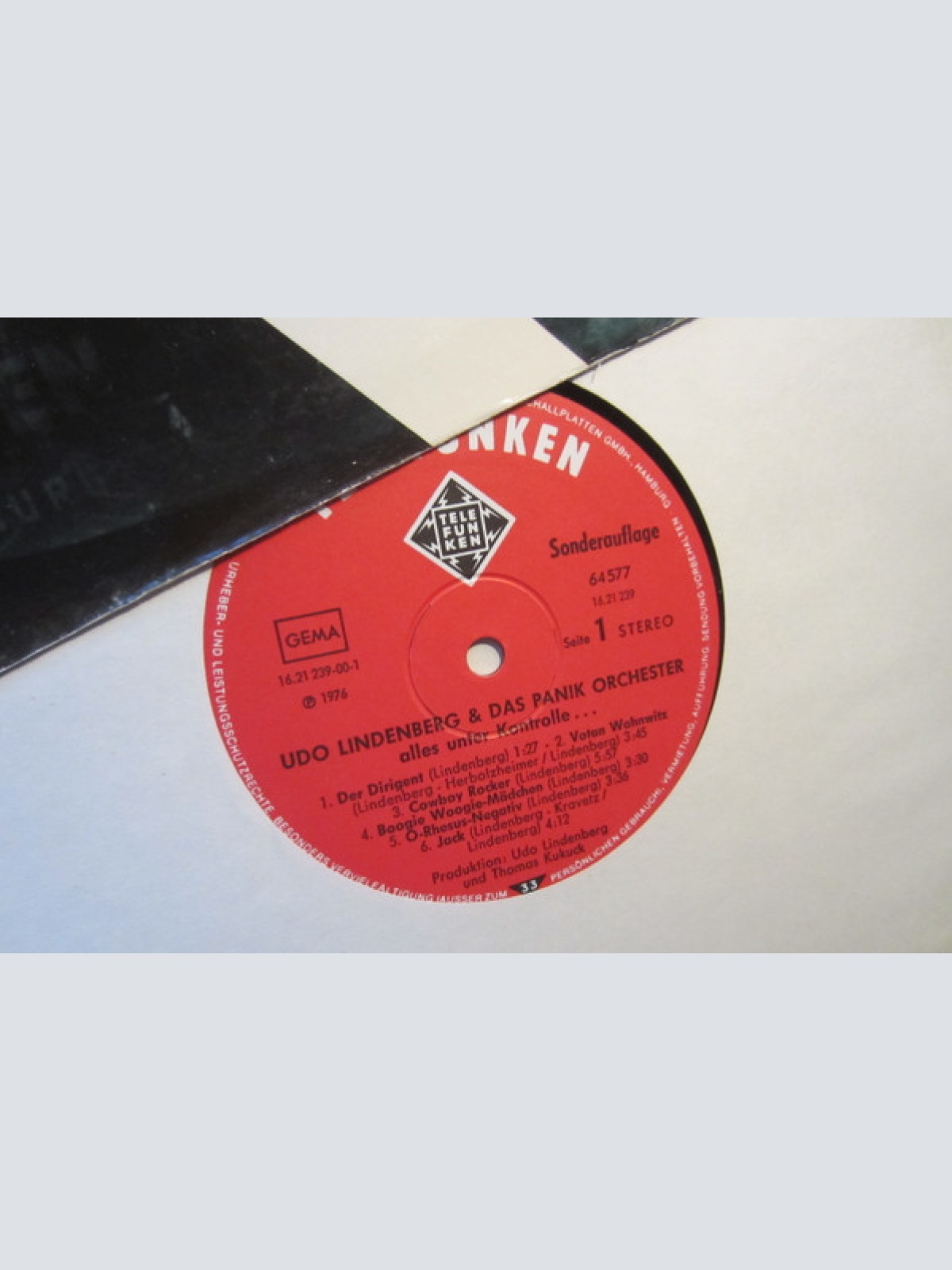 Vinyl / Udo Lindenberg & Das Panikorchester* - Alles Unter Kontrolle...