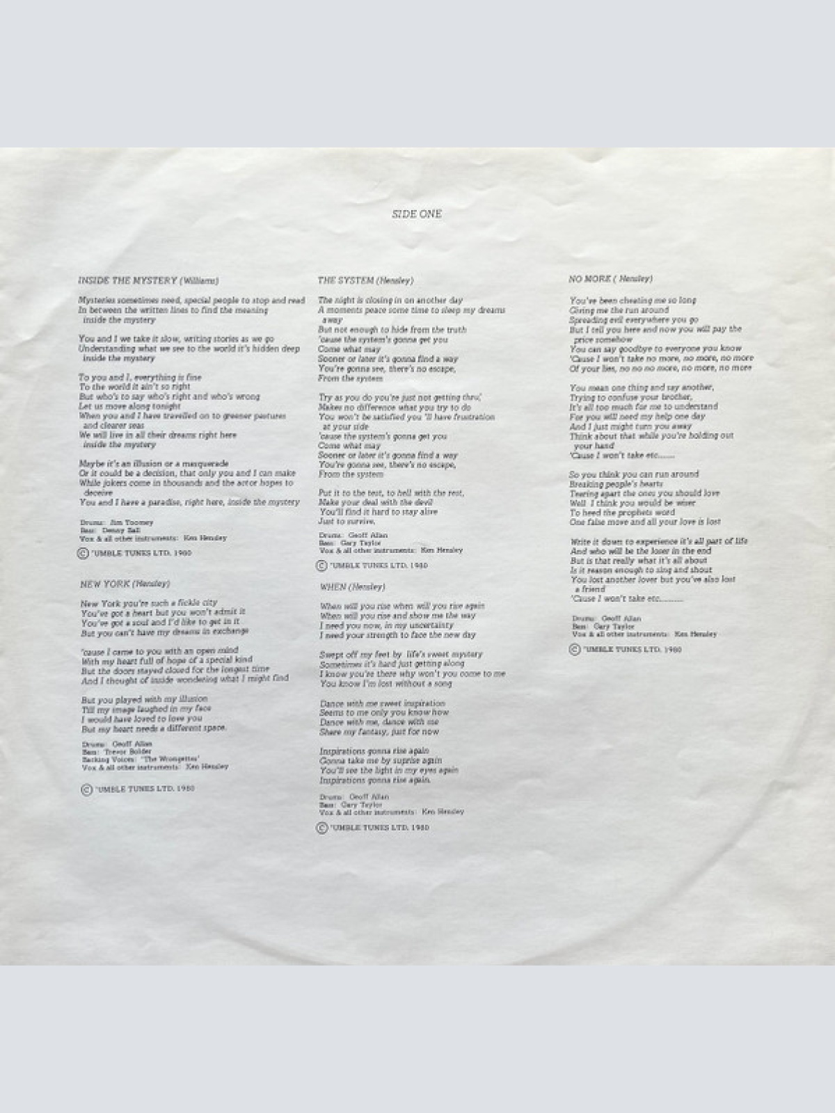 Vinyl / Ken Hensley - Free Spirit