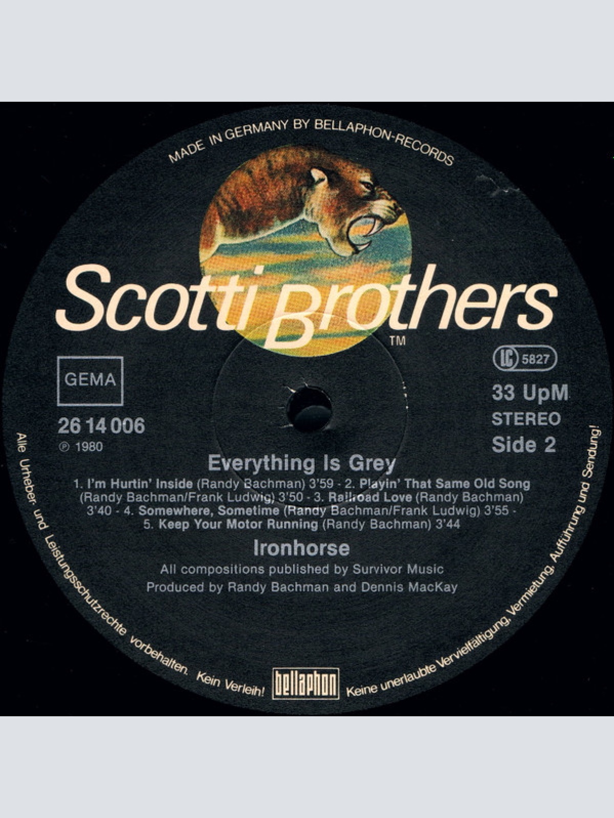 Vinyl / Ironhorse - Everything Is Grey