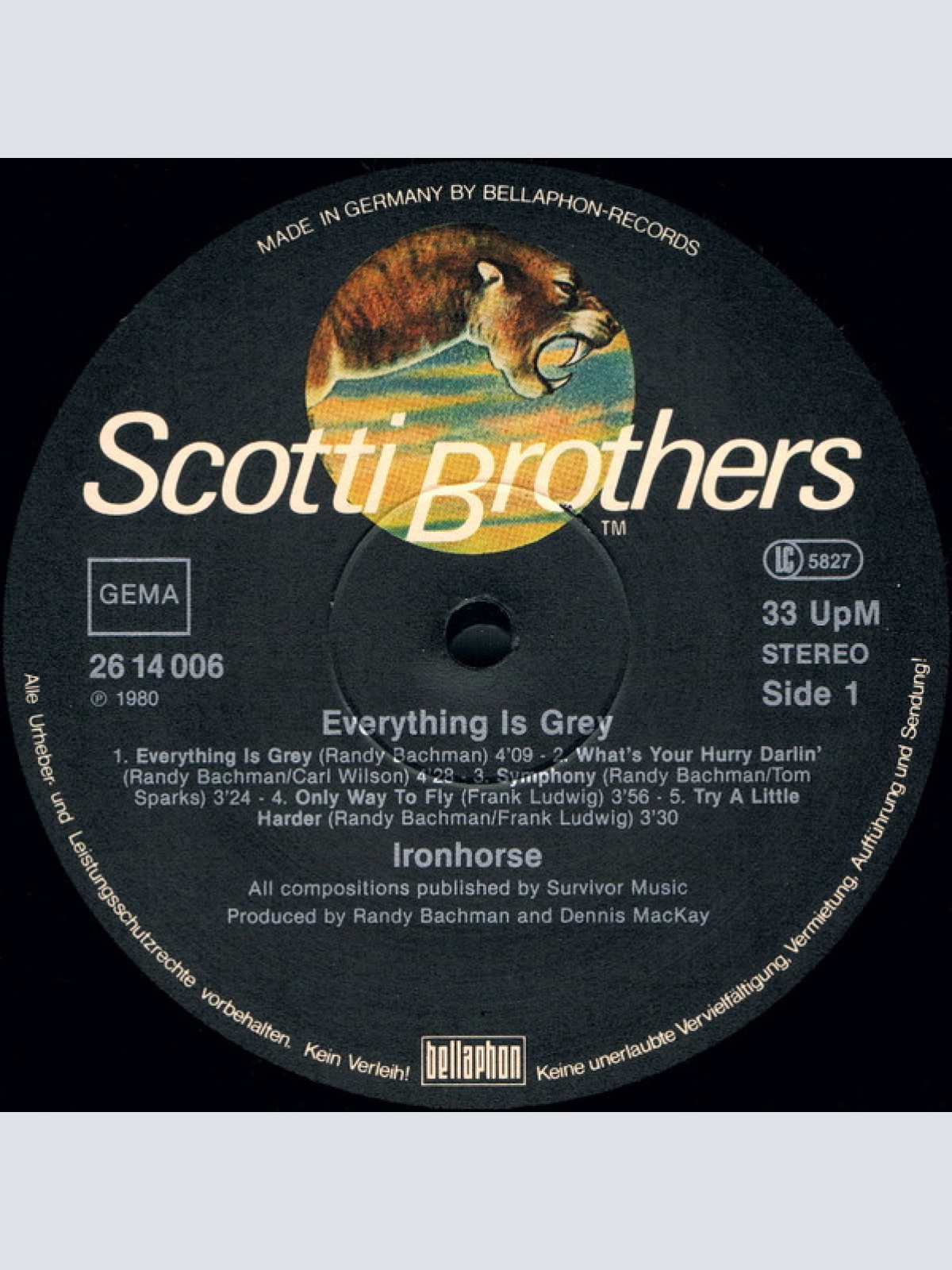 Vinyl / Ironhorse - Everything Is Grey