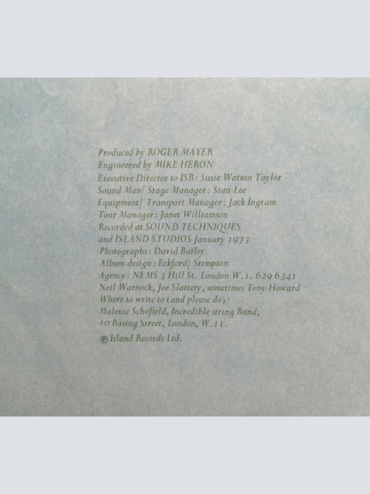 Vinyl / The Incredible String Band - No Ruinous Feud