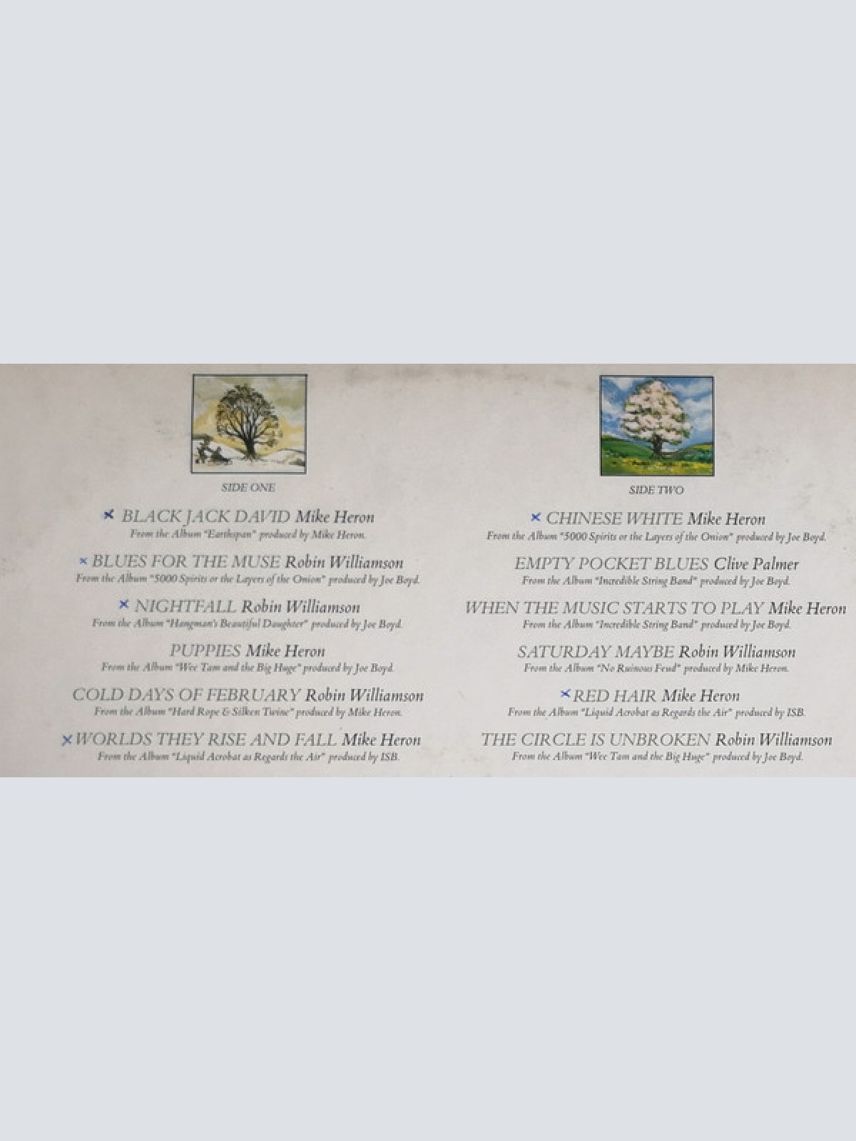 Vinyl / The Incredible String Band - Seasons They Change