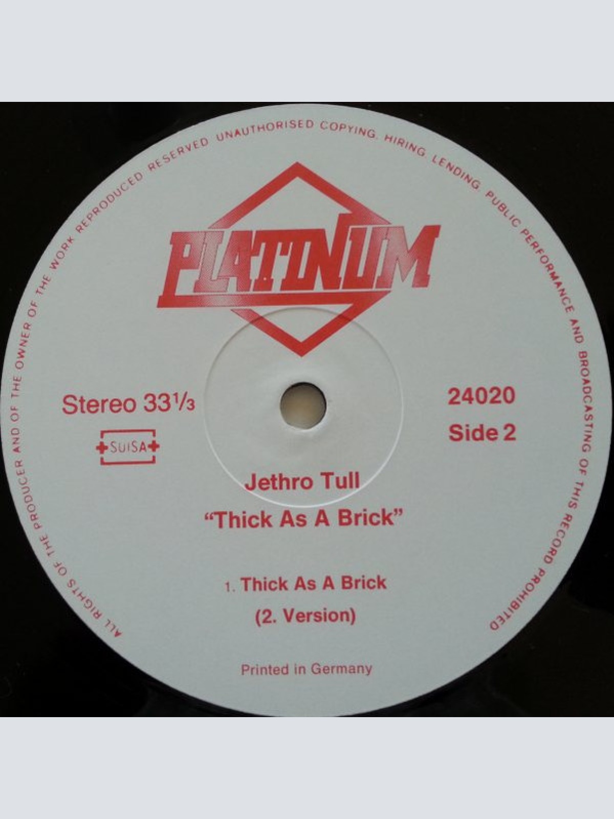 Vinyl / Jethro Tull - Thick As A Brick