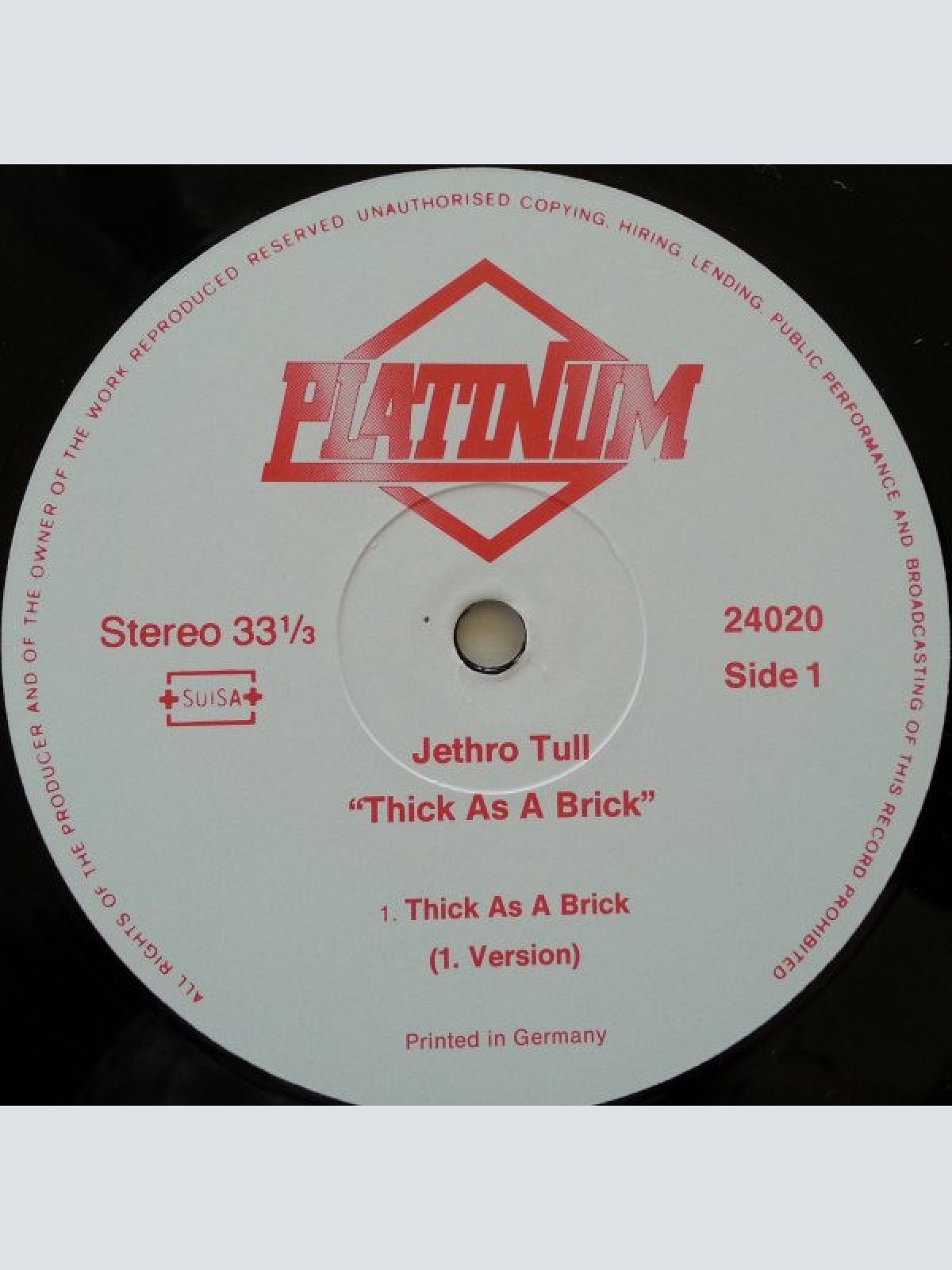 Vinyl / Jethro Tull - Thick As A Brick