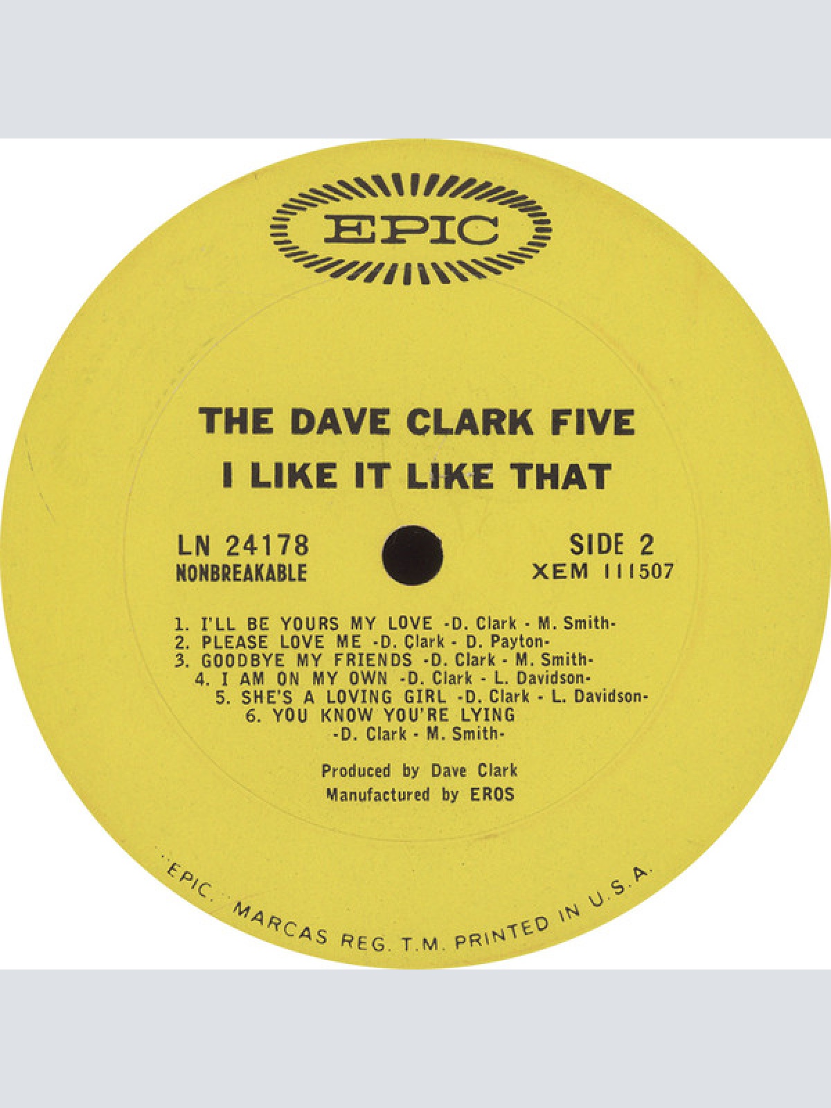 Vinyl / The Dave Clark Five - I Like It Like That