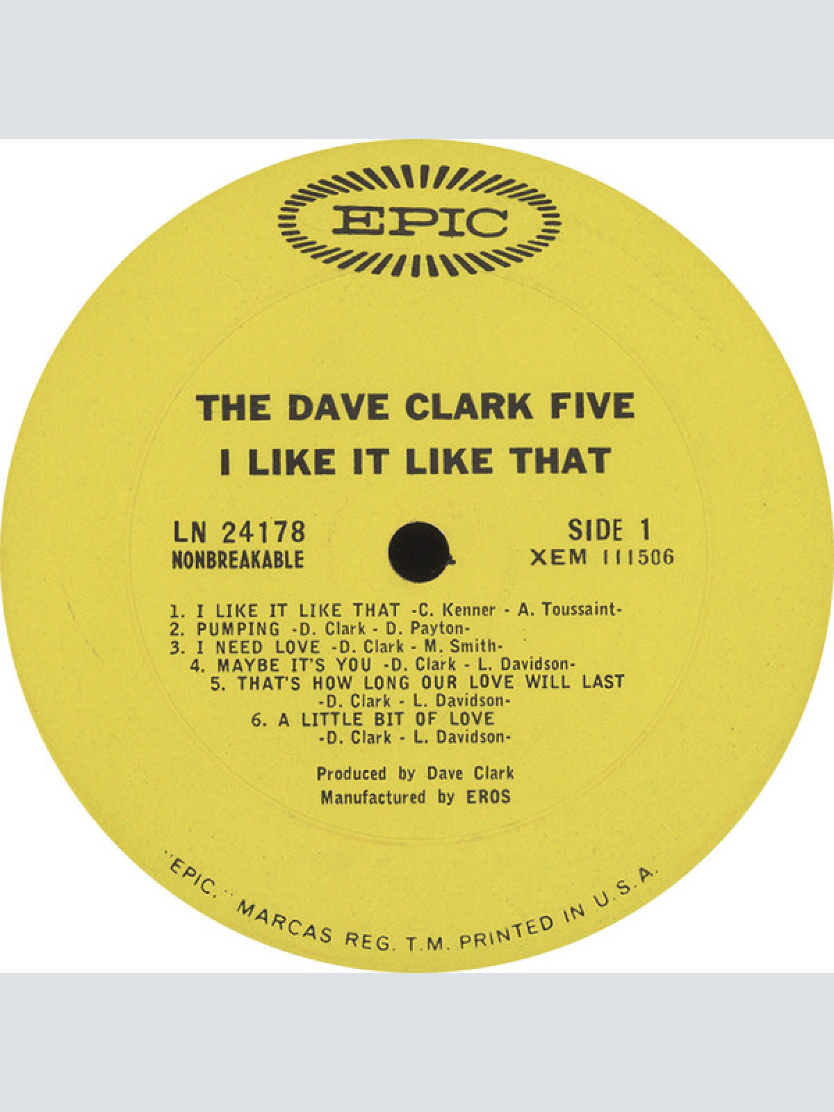 Vinyl / The Dave Clark Five - I Like It Like That