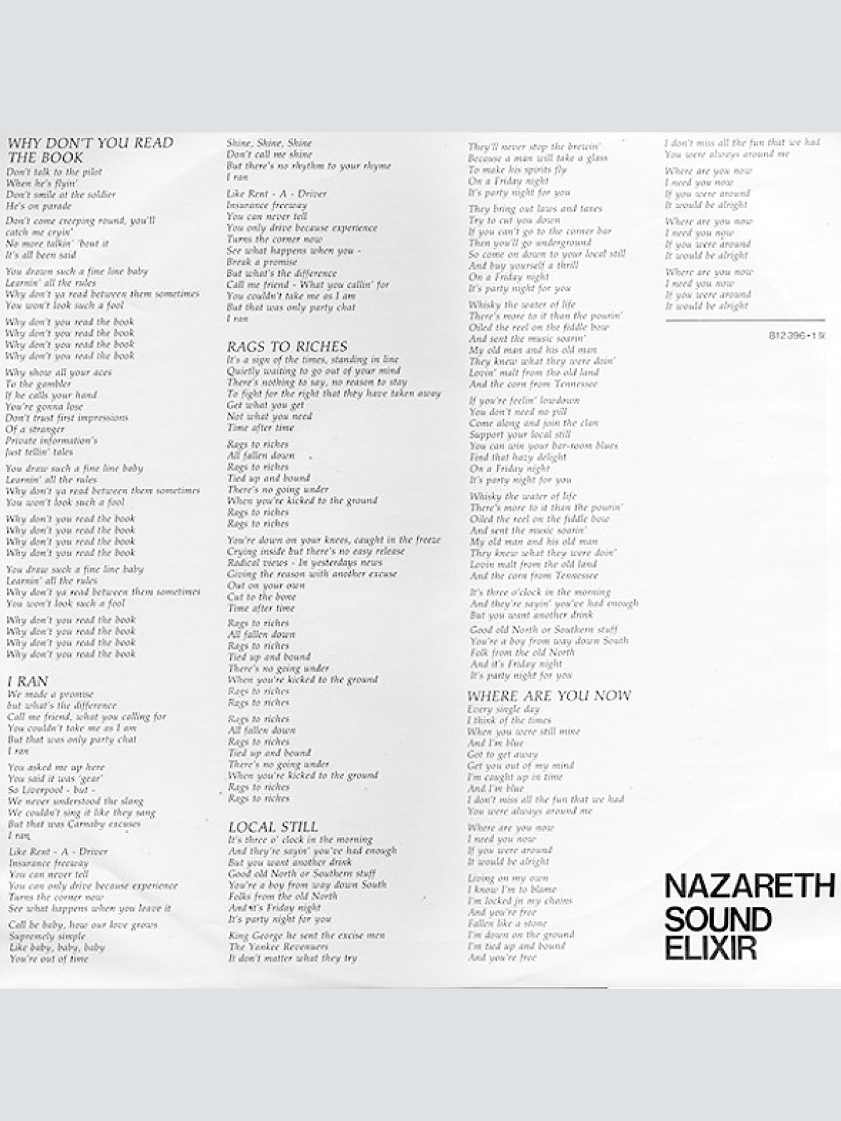 Vinyl / Nazareth (2) - Sound Elixir